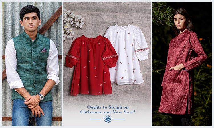 Stylish ethnic outfits for Christmas and New Year