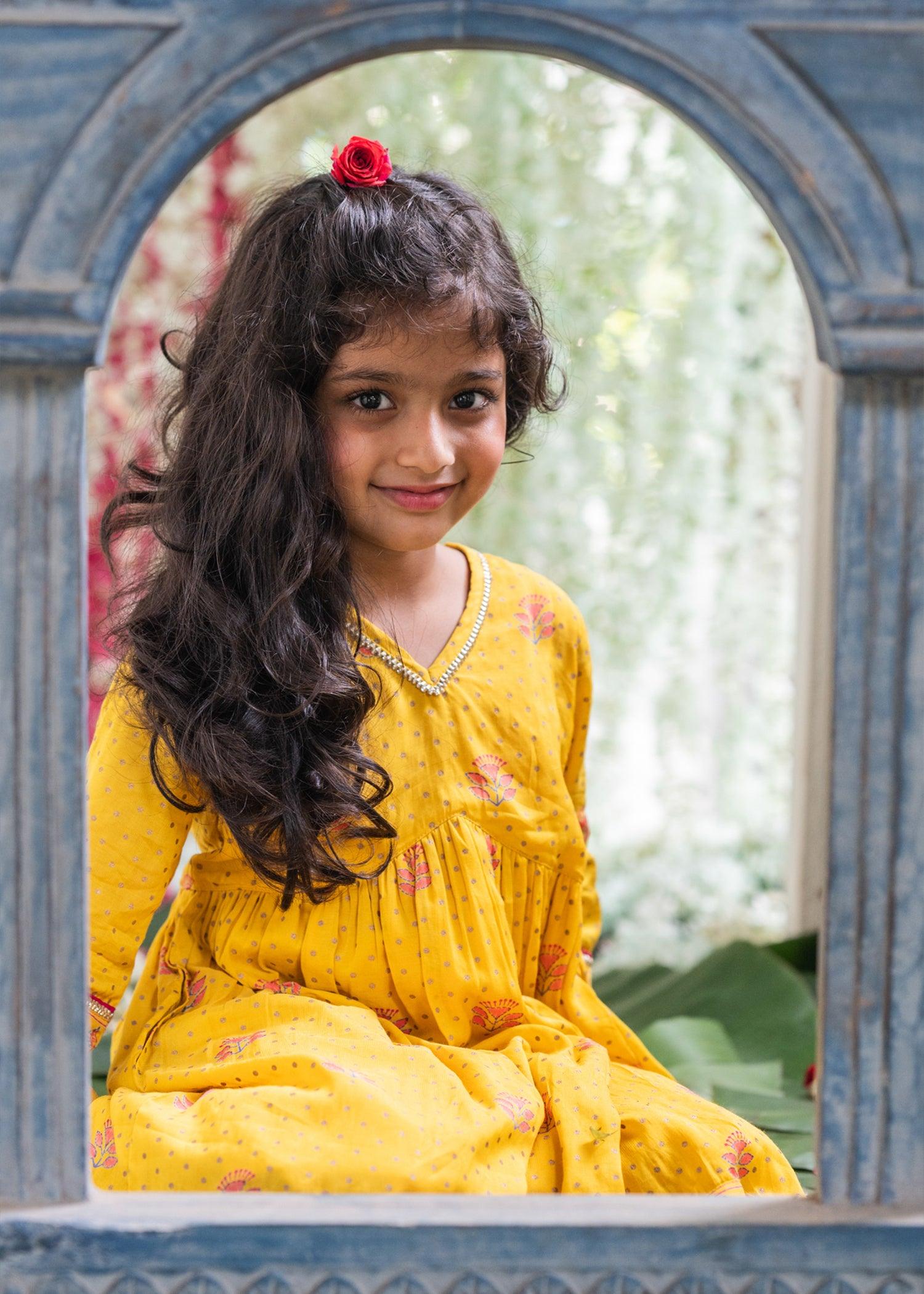 Anvi Yellow Kurta Pant Set Girls (2Years - 12Years)