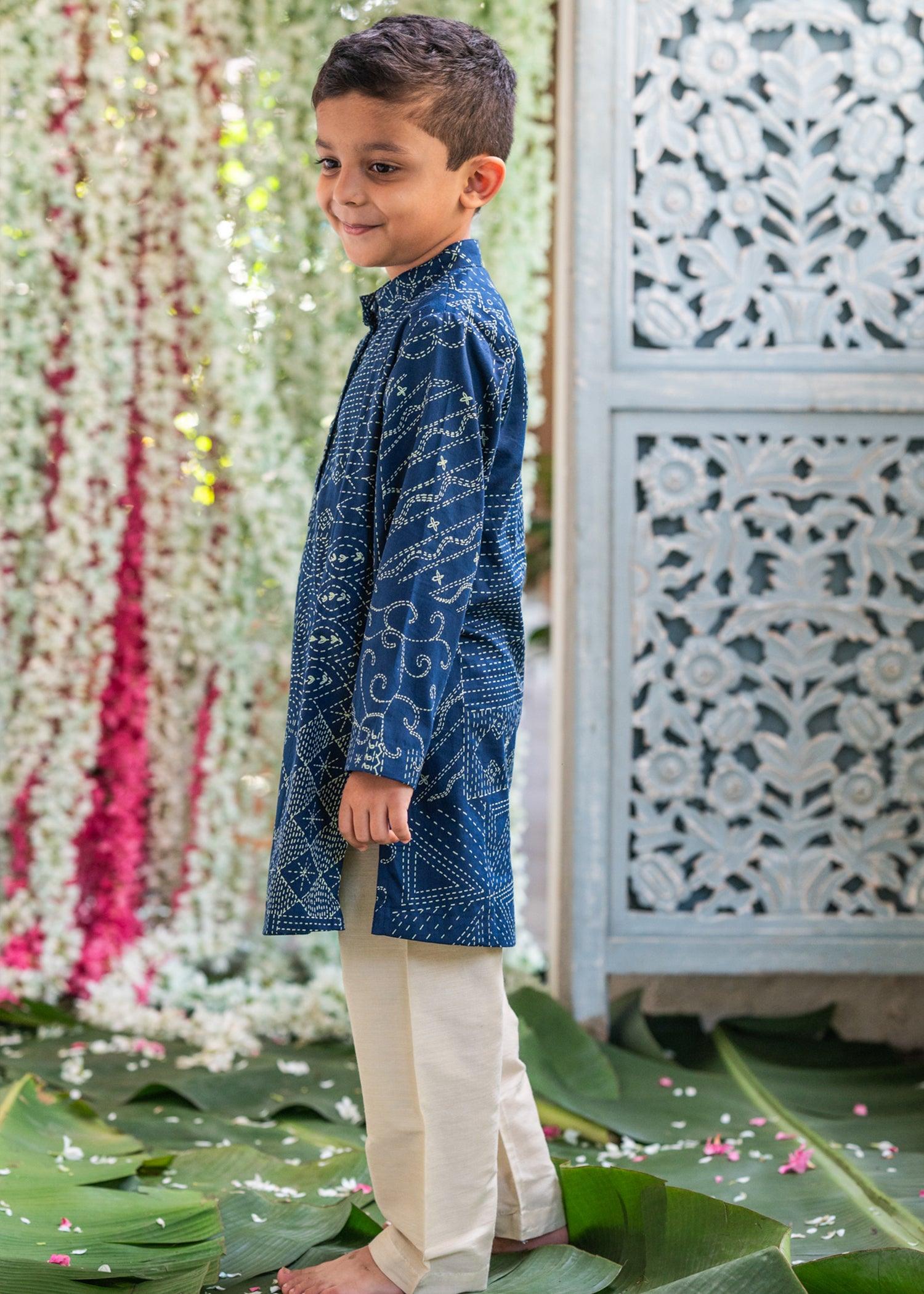 Utsav Navy Kurta Boys (2 Years-14 Years)