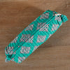 Geo Buti Green Quilted Cotton Pencil Pouch