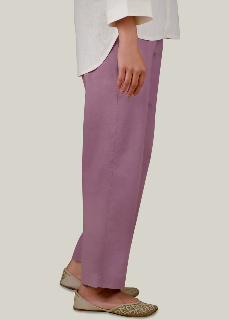 Purple Regular Cotton Prithvi Pant