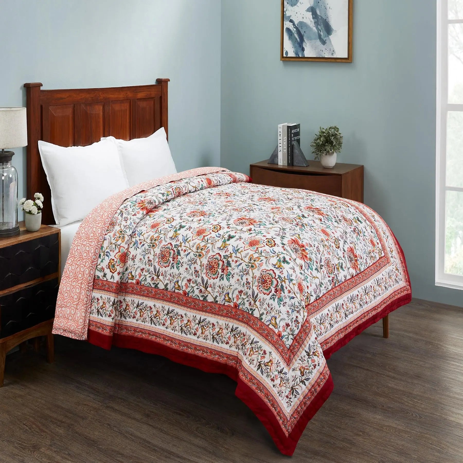 Buy Heavy Quilt for Winter Online in India | 100% Cotton Fill Quilt