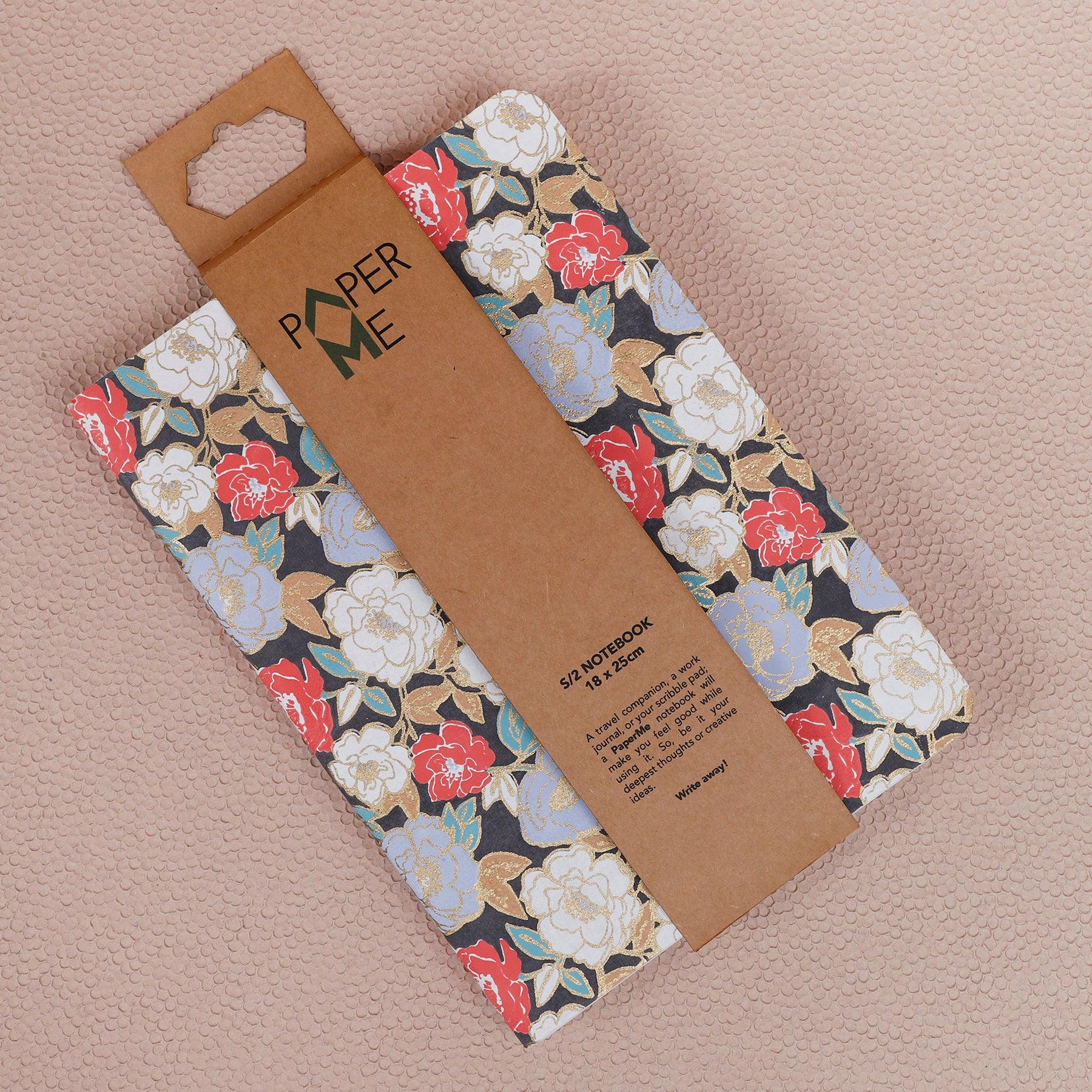 Phool Aqua & Grey Soft Cover Notebook Set of 2