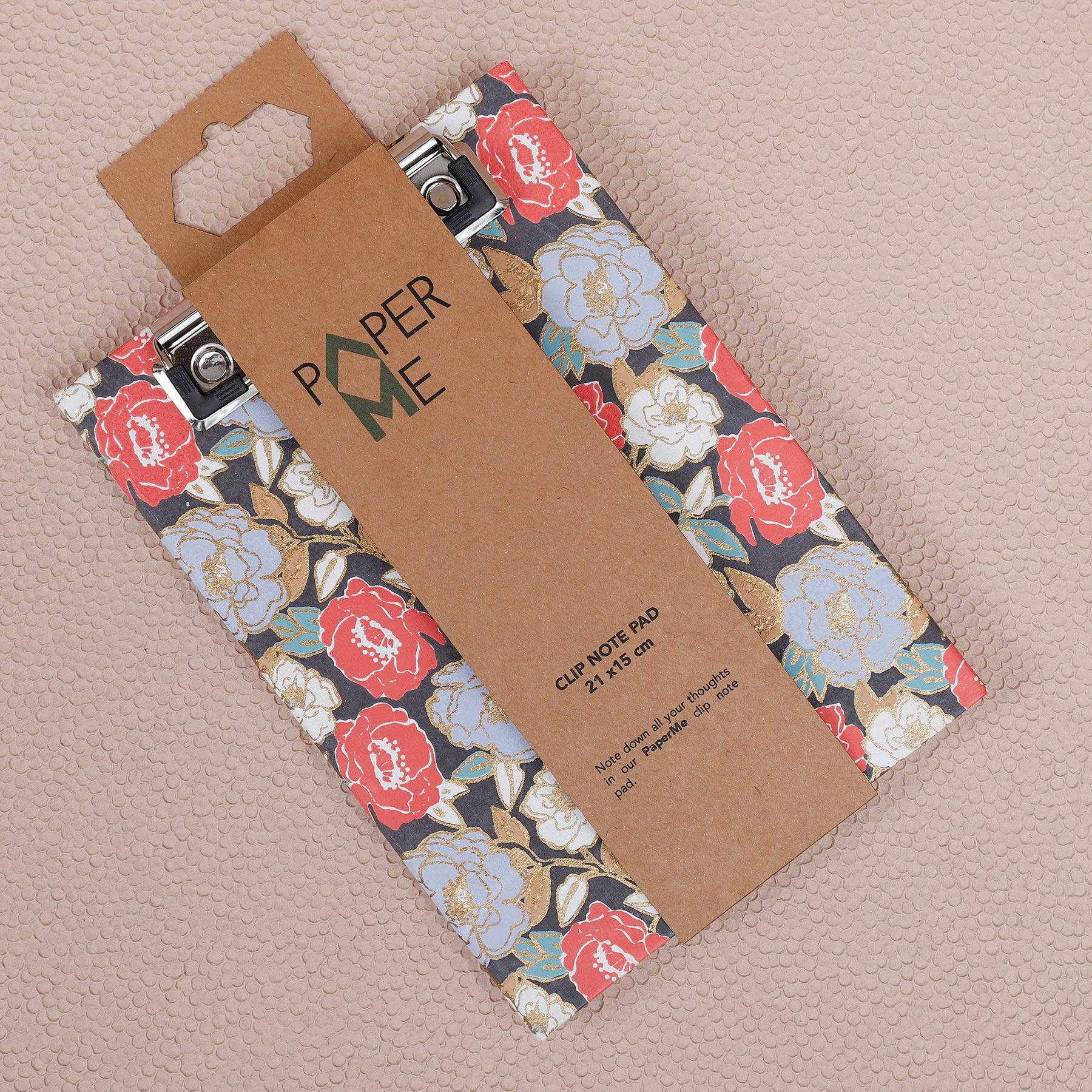 Phool Grey Color Clip Notepad