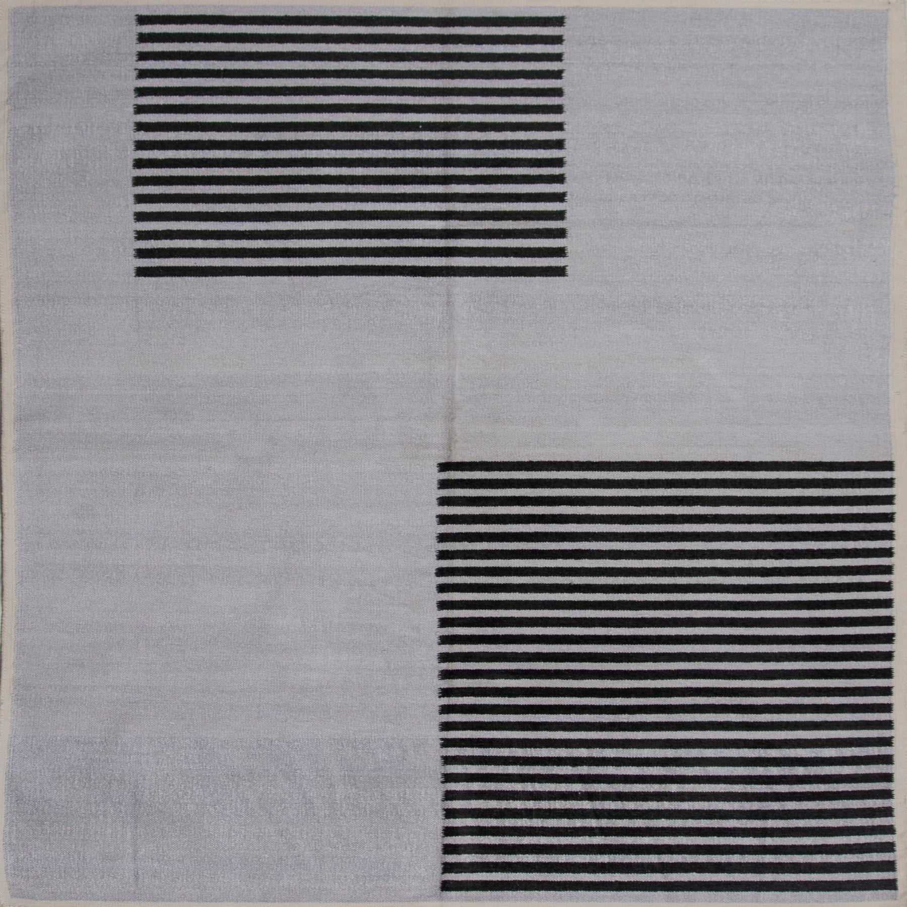 Modern Stripes Rug-White/Grey