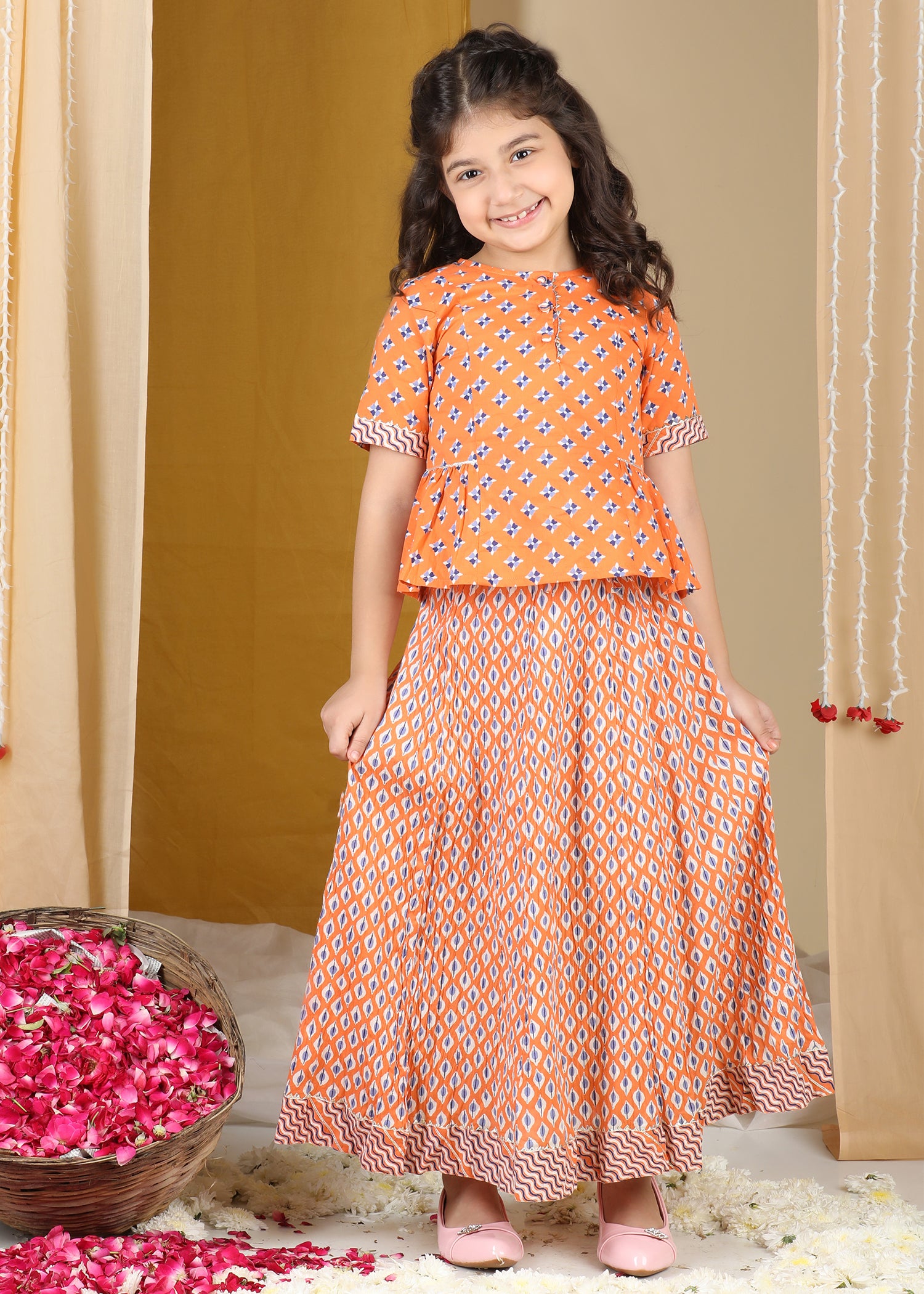 Lil Celebrations Skirt & Top Set Girls (2-12Yrs) Ratan Jaipur