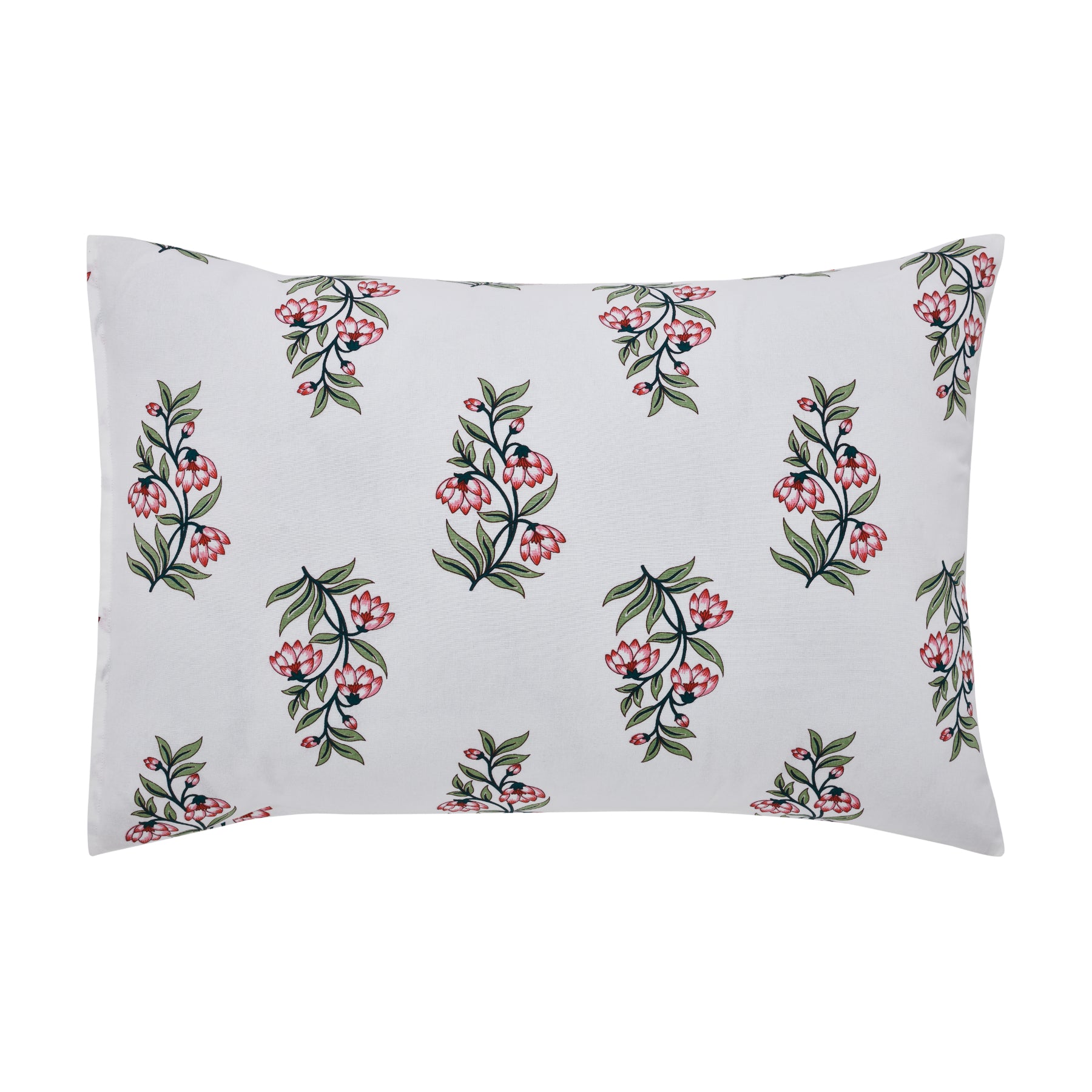 Saffron Pink-Green Pillow Cover Ratan Texprocess Pvt. Ltd