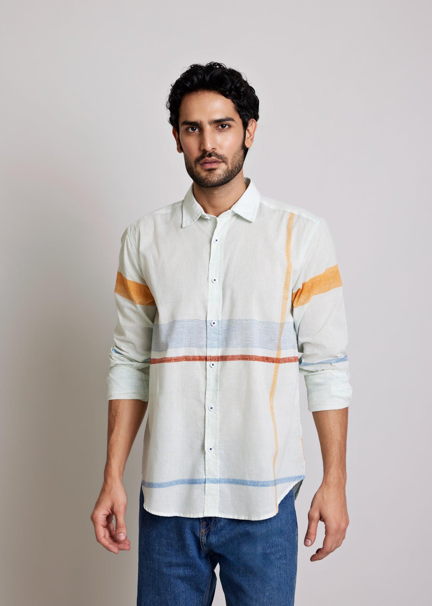 Multi Regular Cotton Full Sleeve Shirt Ratan Texprocess Pvt. Ltd