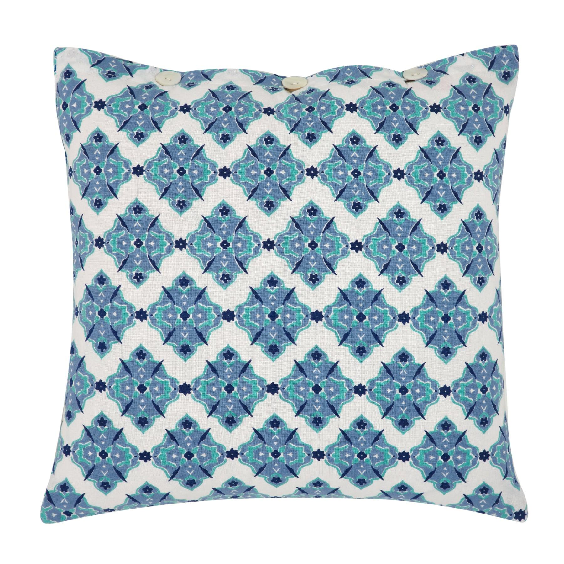 Uzbek Ikat Cotton Cushion Cover