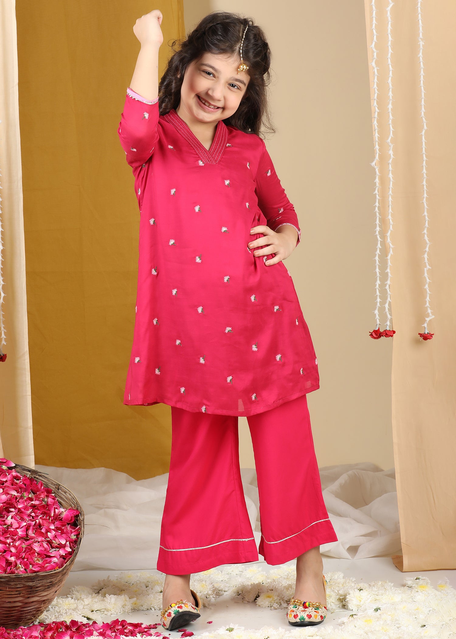 Green Nishi Co-ord Set  Girls (2-12Yrs) (Copy) Ratan Jaipur