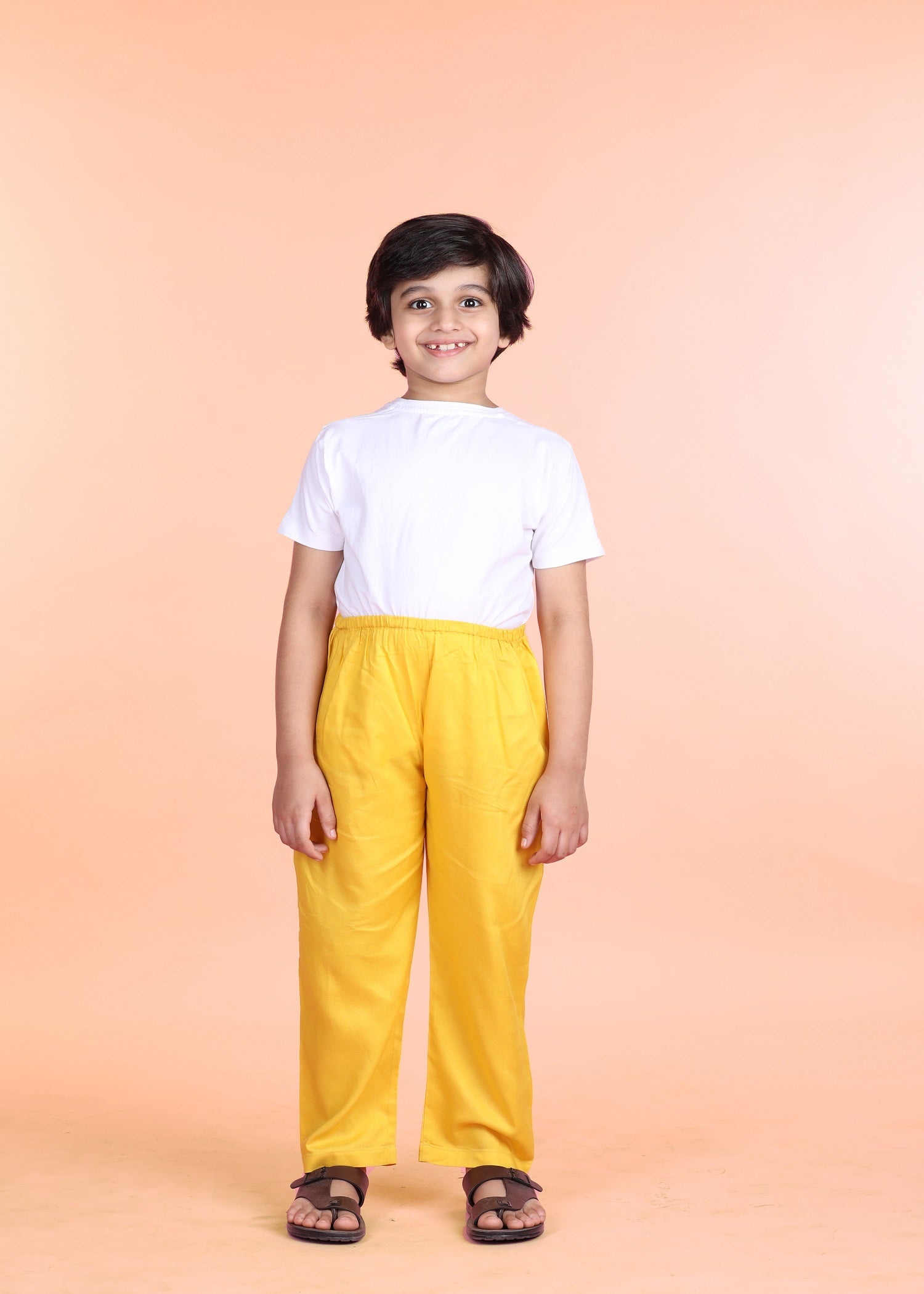 Yellow Pyjama Pants Boys (6 Months-14 Years) Ratan Jaipur