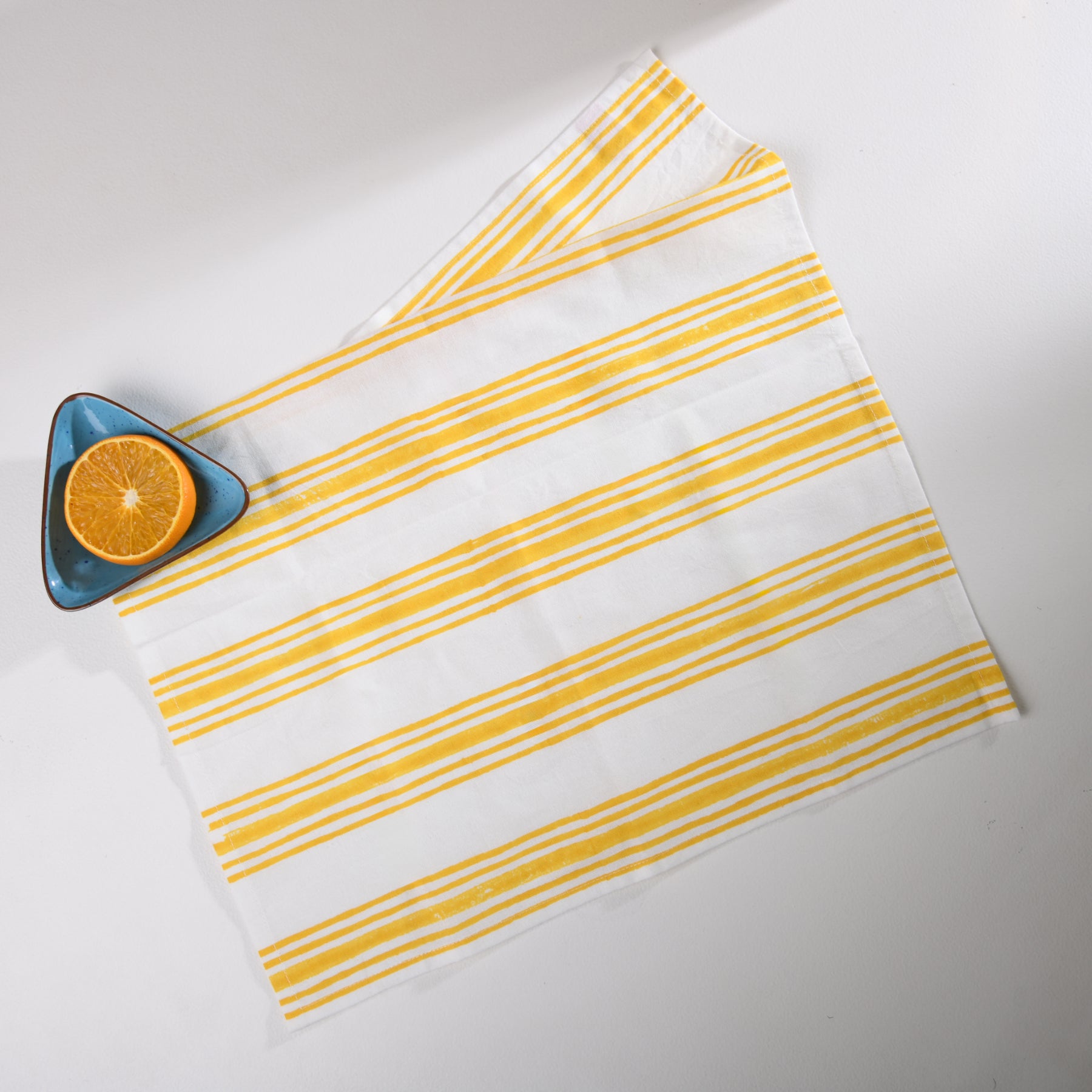 Yellow Stripe Napkin- Set of 6 Ratan Texprocess Pvt. Ltd