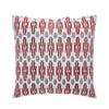 Geometric Quint Red & Grey Hand Block Print Cotton Cushion Cover