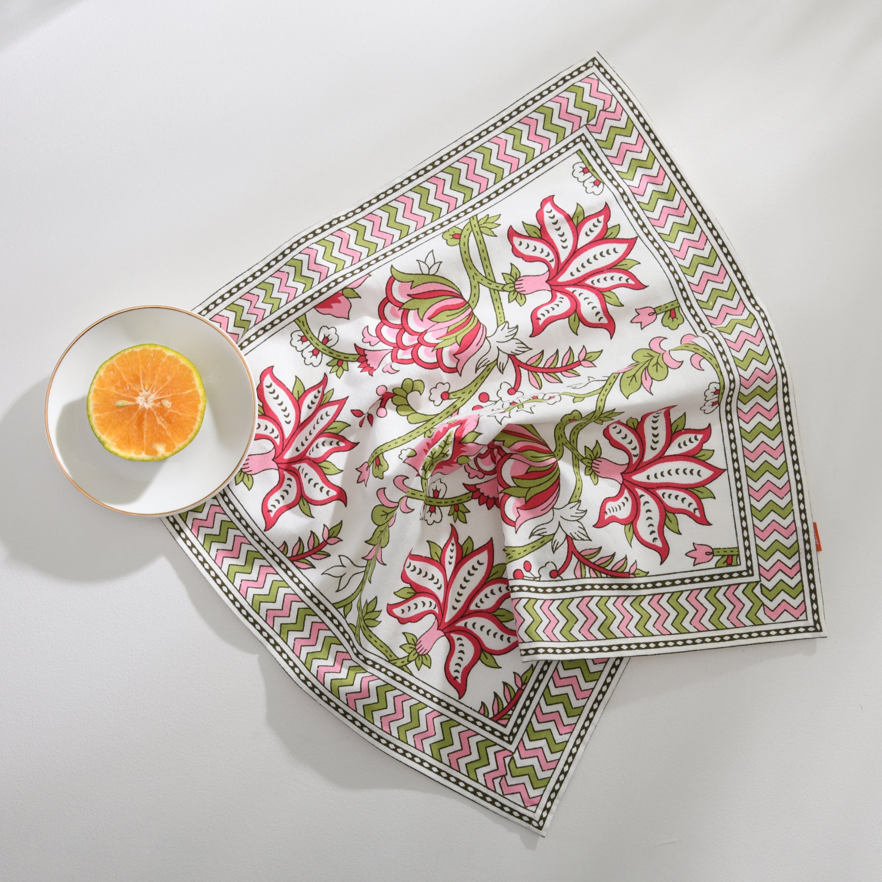 Multi Flower Napkin-Set of 6 Ratan Texprocess Pvt. Ltd