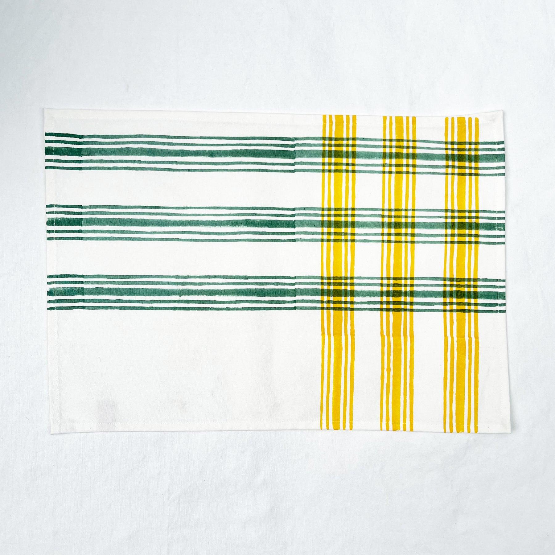 Yellow-Green Table Mat Set of 6