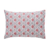Geometric Quint Red & Grey Hand Block Print Cotton Pillow Cover