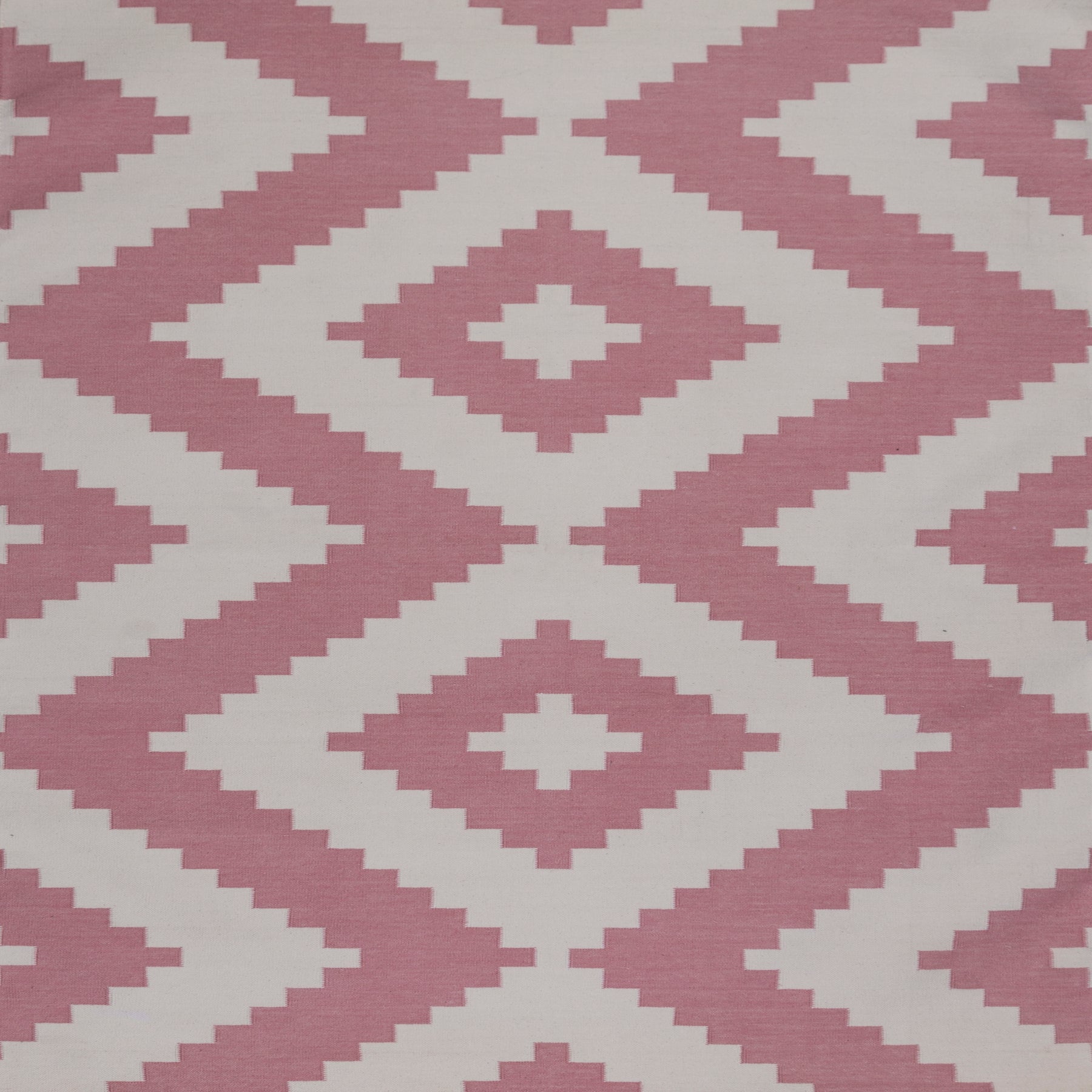 Geometrics Rug-Pink/White