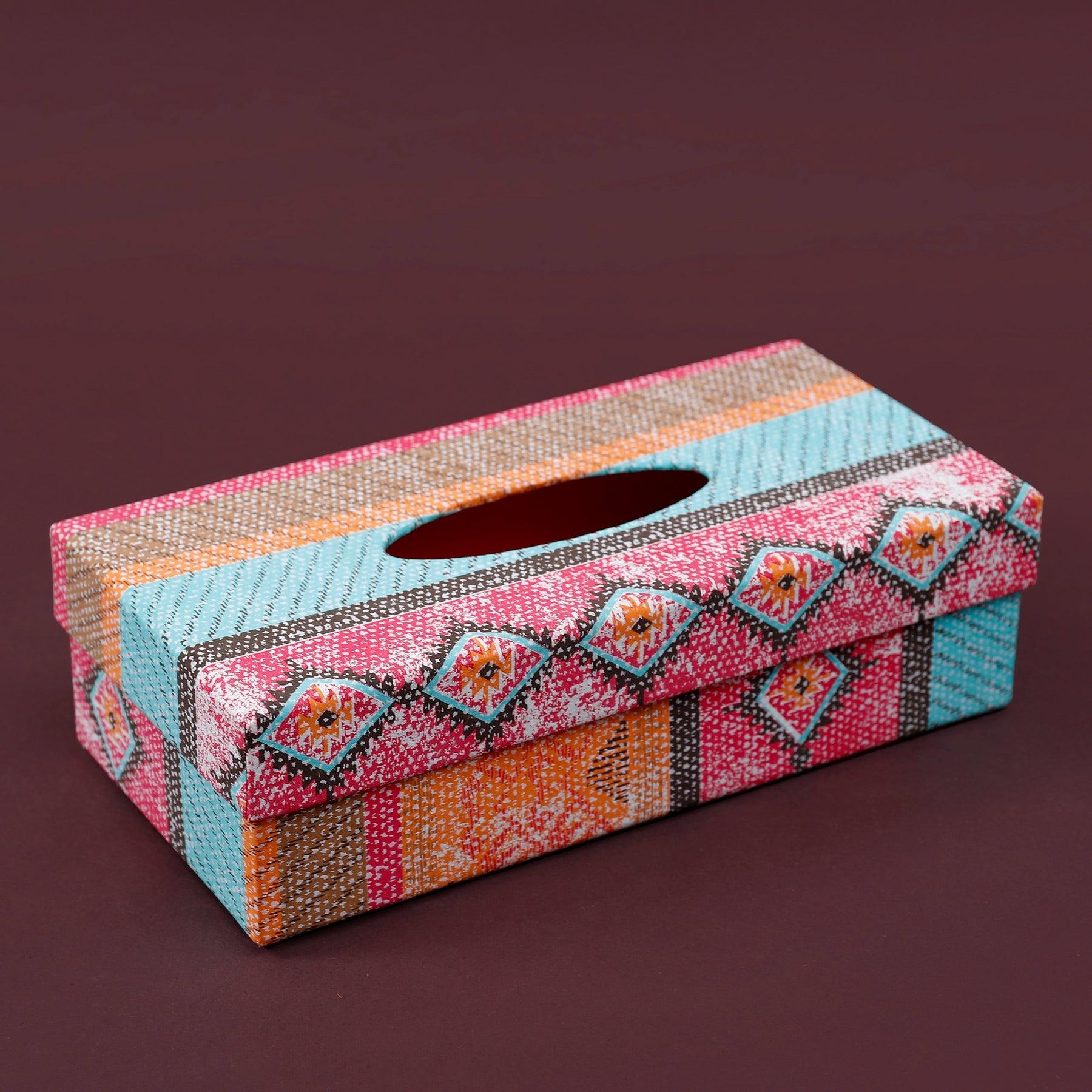 Kaleen Multicolor Tissue Box Holder