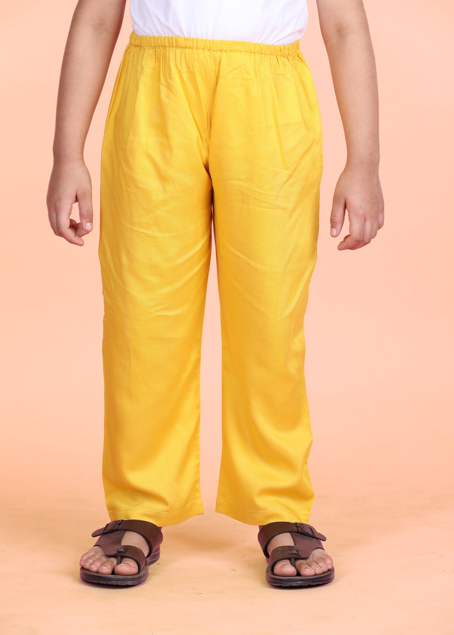 Yellow Pyjama Pants Boys (6 Months-14 Years) Ratan Jaipur