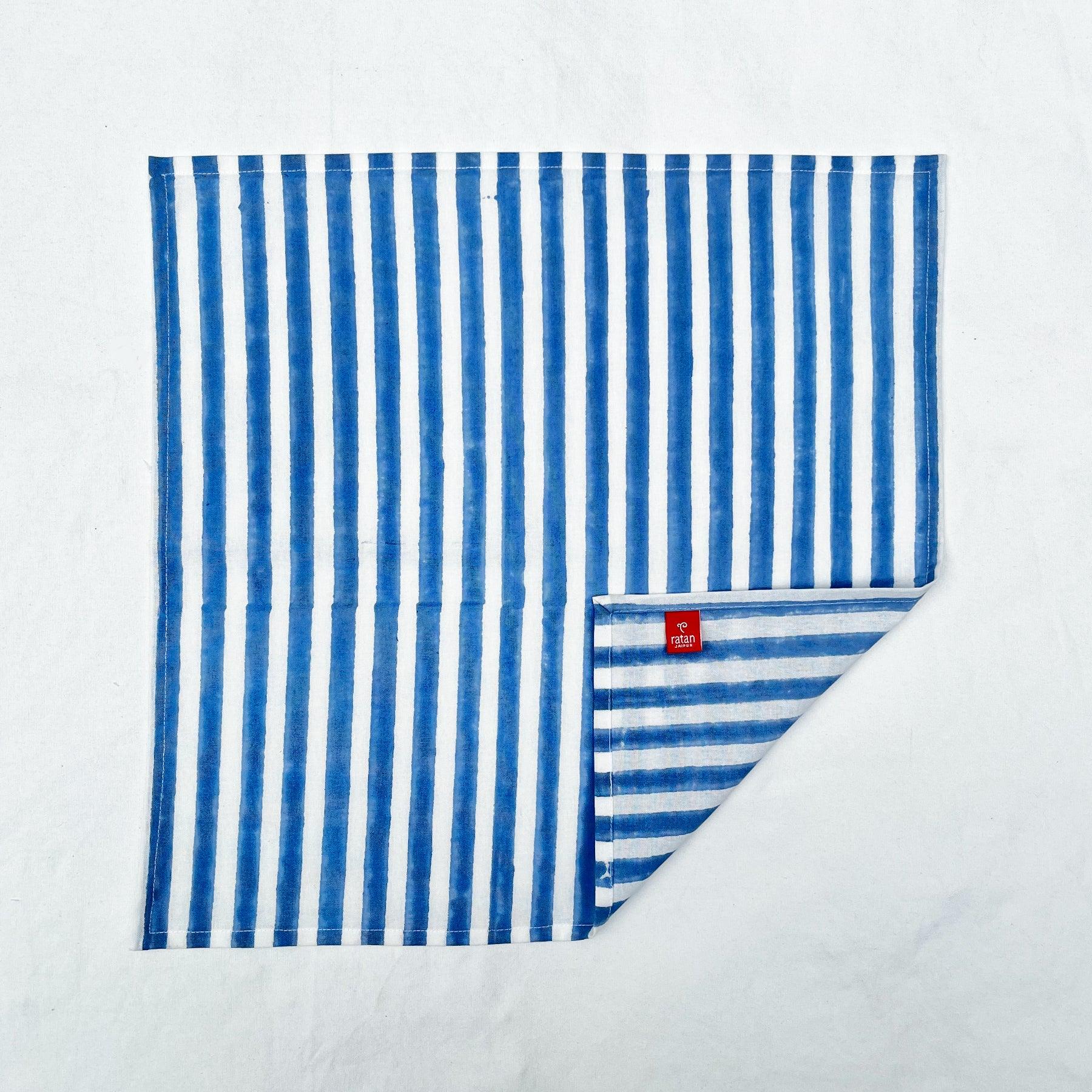 Blue Stripe Napkin- Set of 6