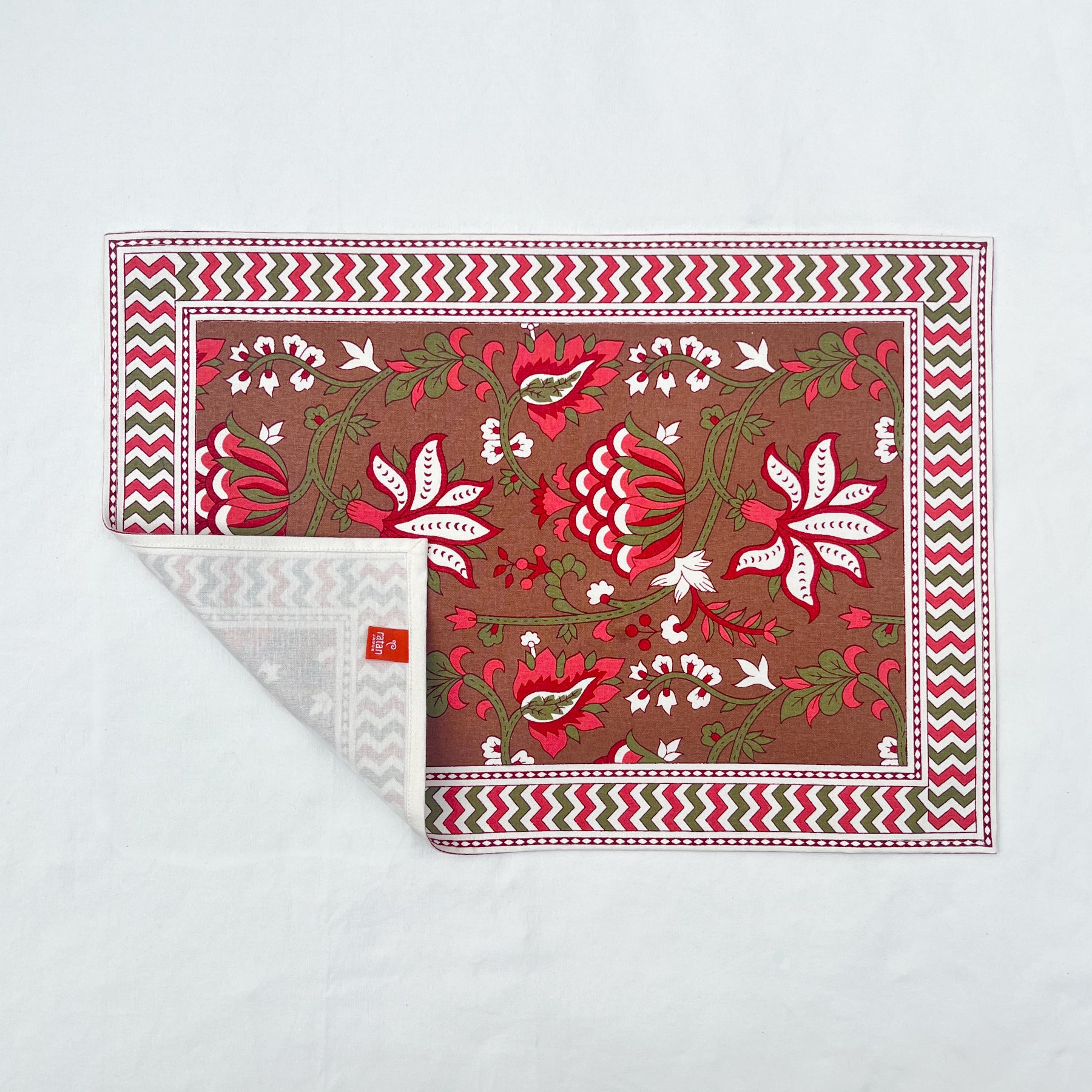 Red-Green Table Mat Set of 6