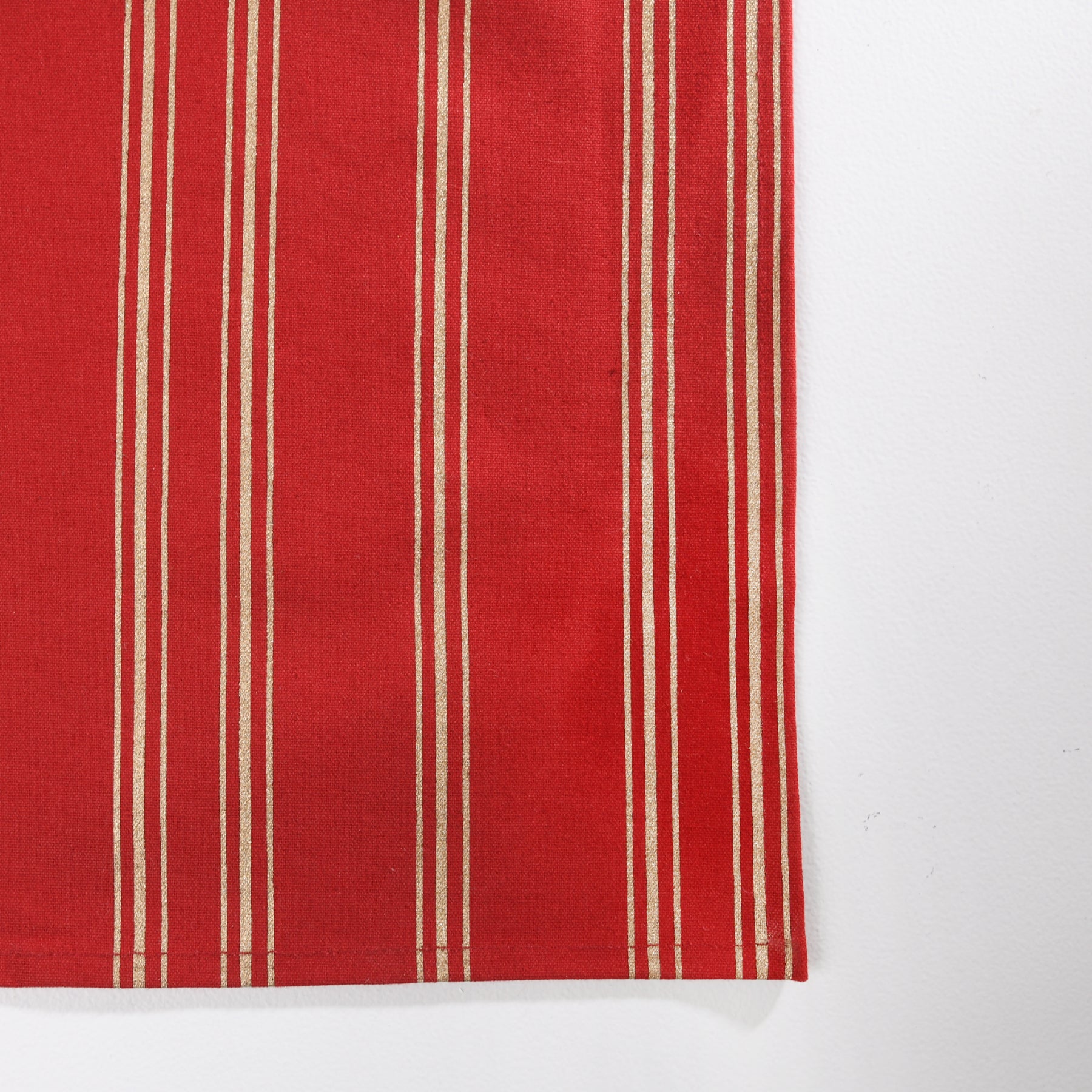 Linear Stripe Maroon-Gold Table Mat Set of 6 Ratan Texprocess Pvt. Ltd