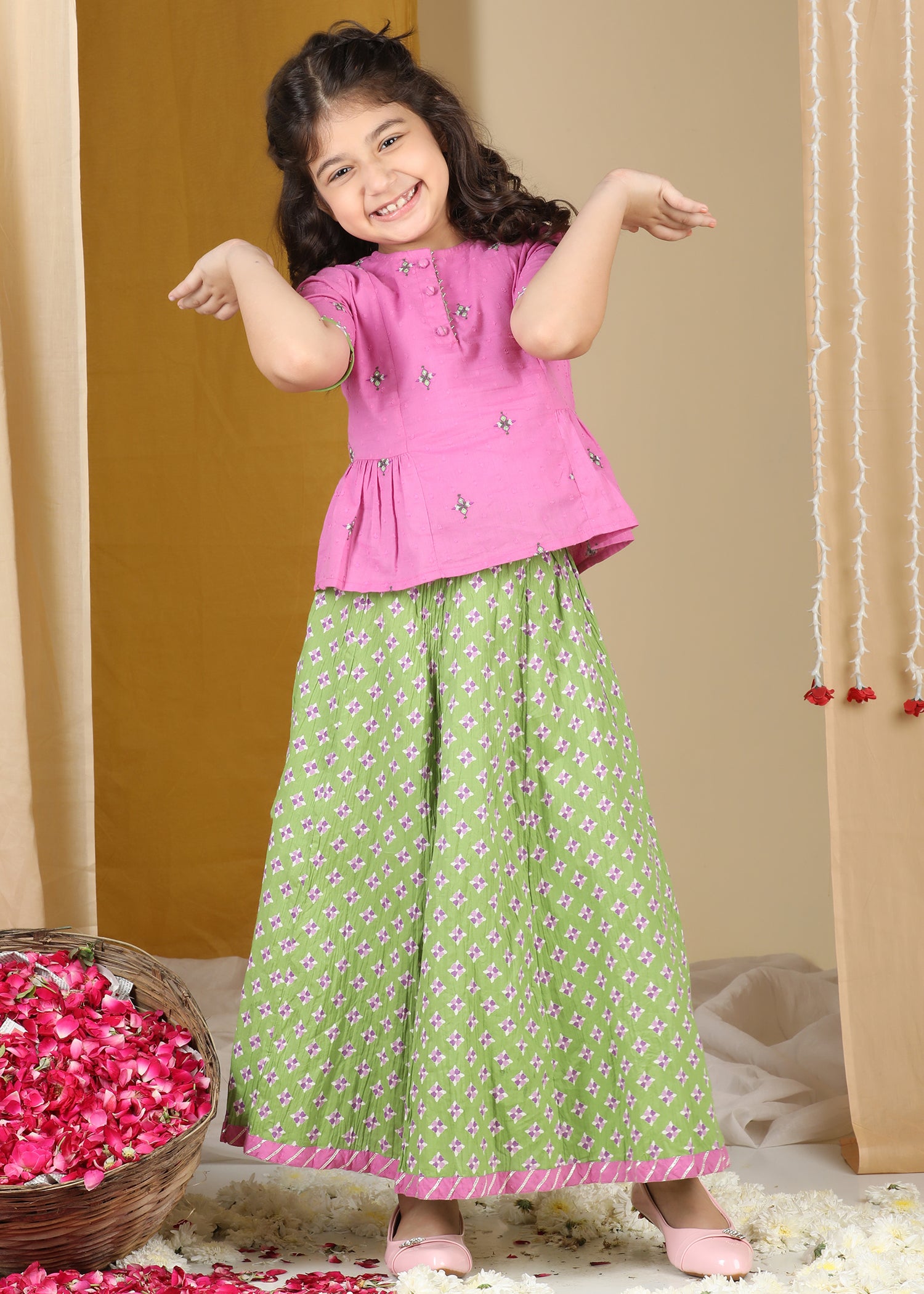 Lil Celebrations Skirt & Top Set Girls (2-12Yrs) Ratan Jaipur