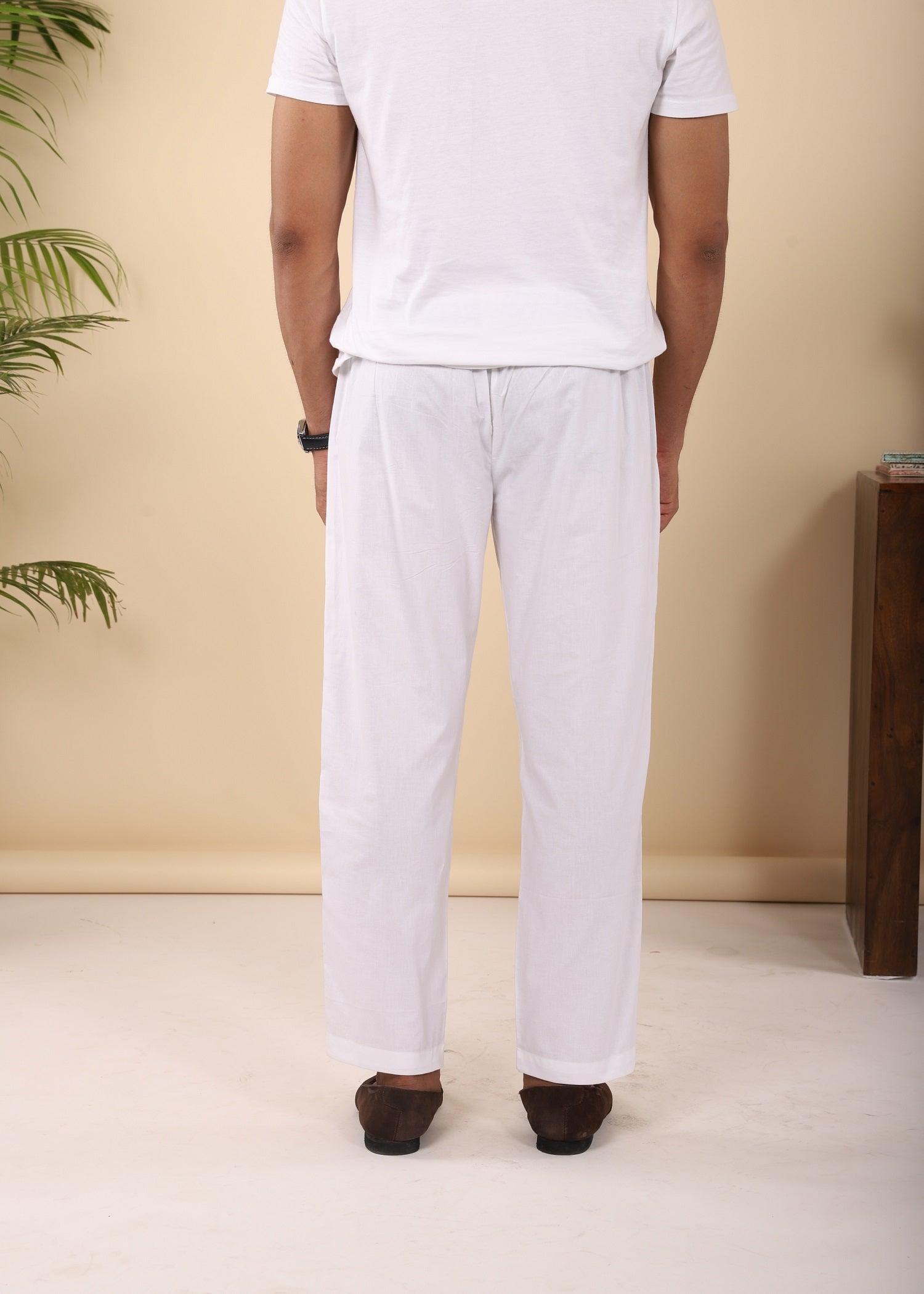 Natural Regular Cotton Straight Pant