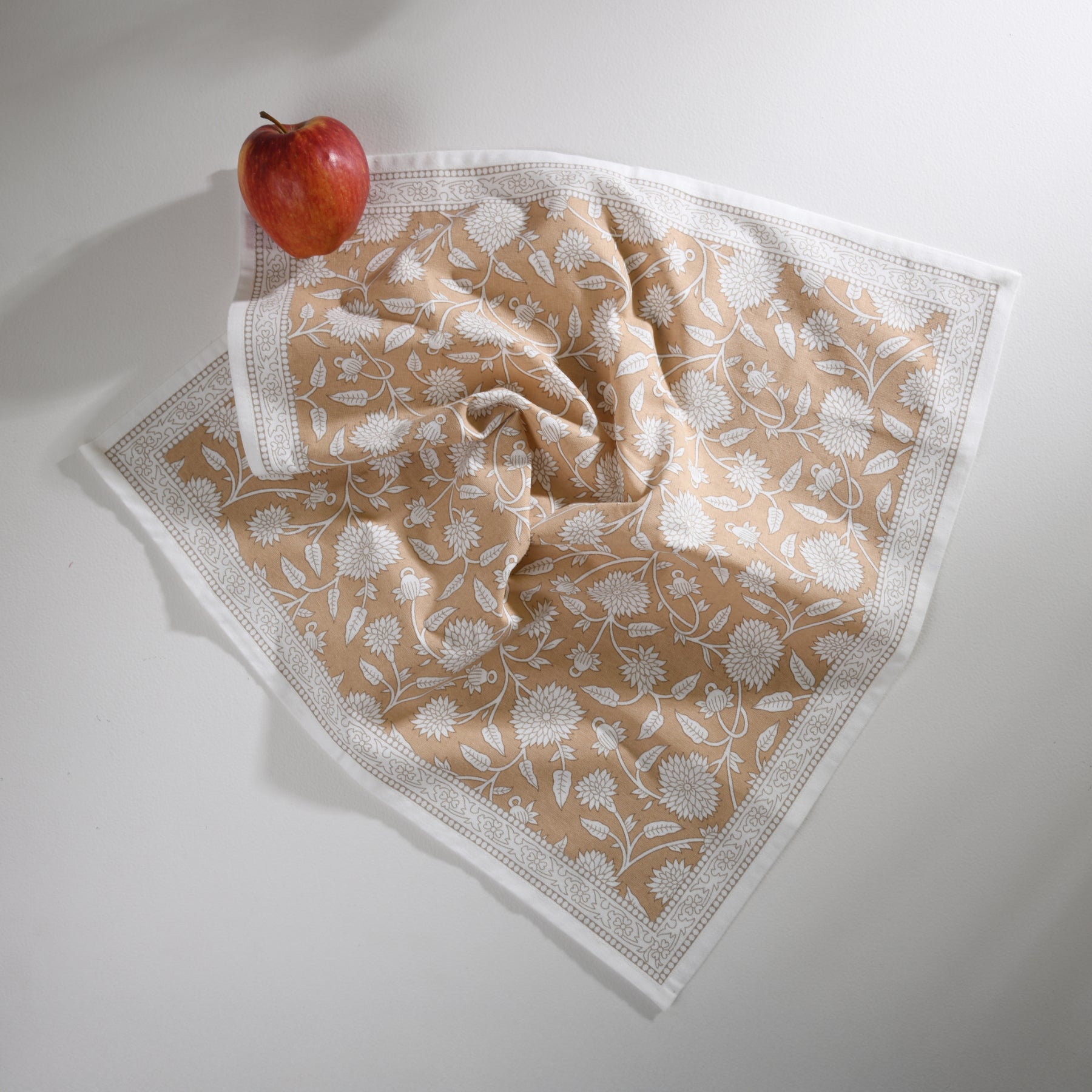 Flower Jaal Beige Napkin Set - 6 pieces Ratan Texprocess Pvt. Ltd