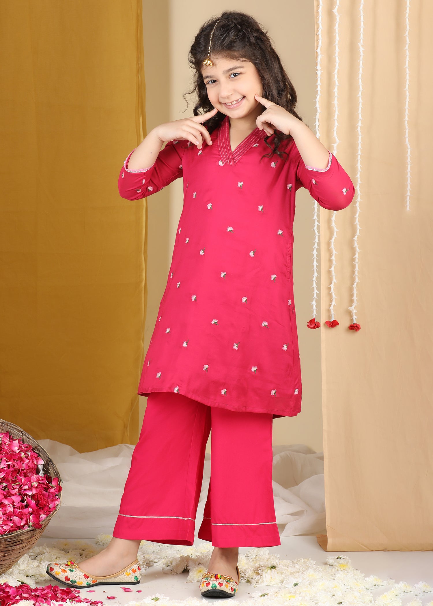 Green Nishi Co-ord Set  Girls (2-12Yrs) (Copy) Ratan Jaipur