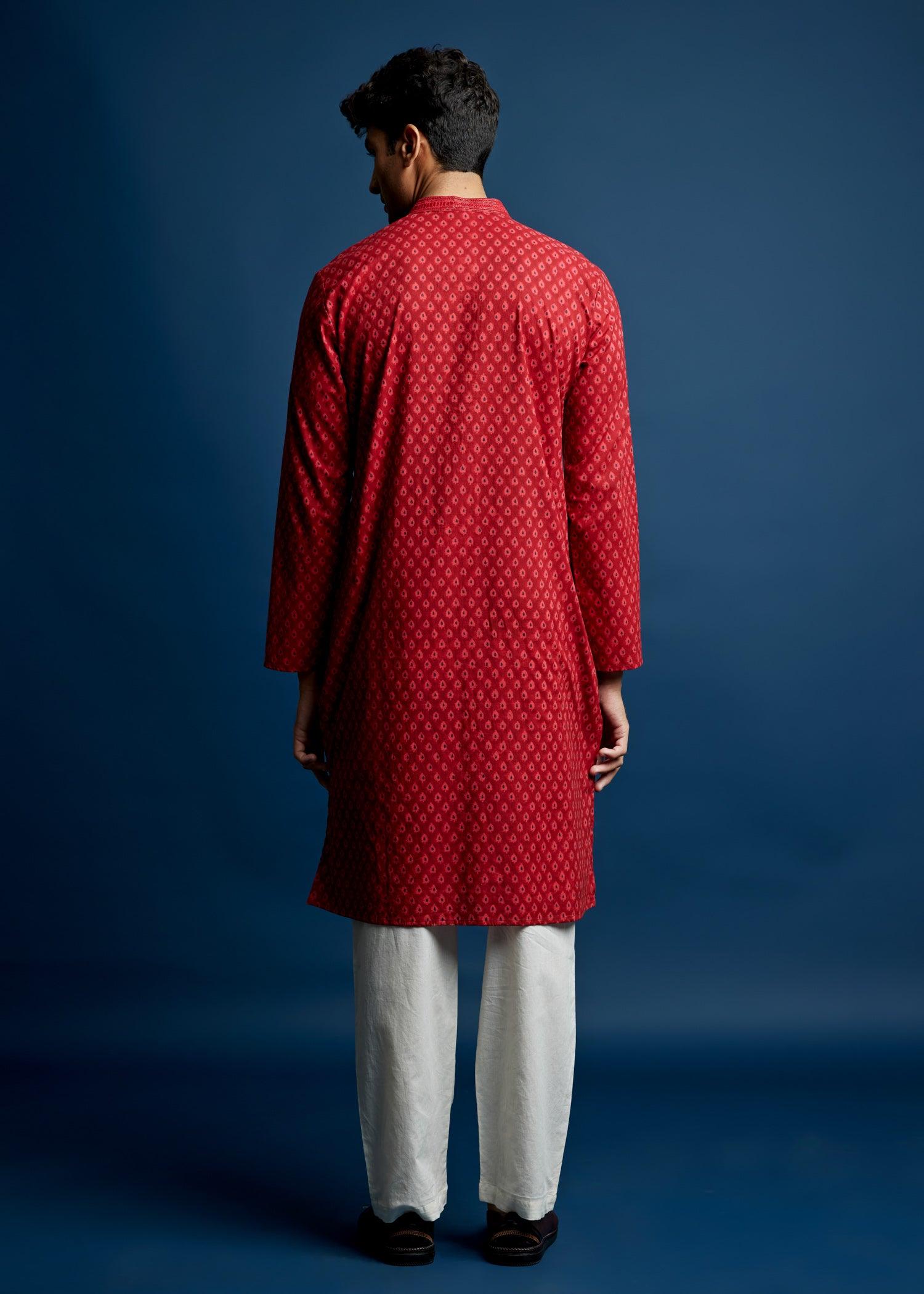 Men's Kurta- Buti Print