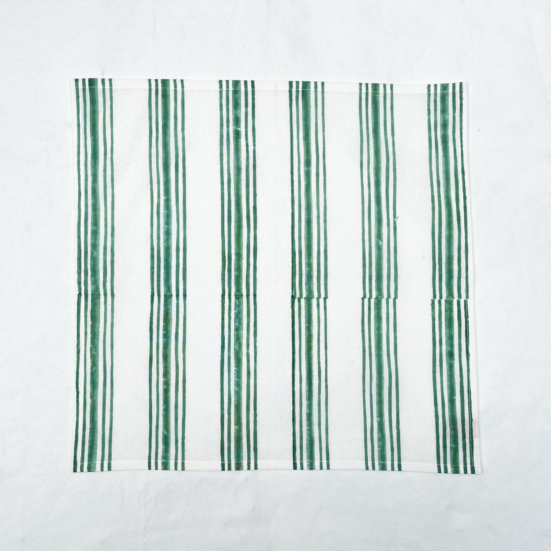 Green Stripe Napkin- Set of 6 Ratan Texprocess Pvt. Ltd