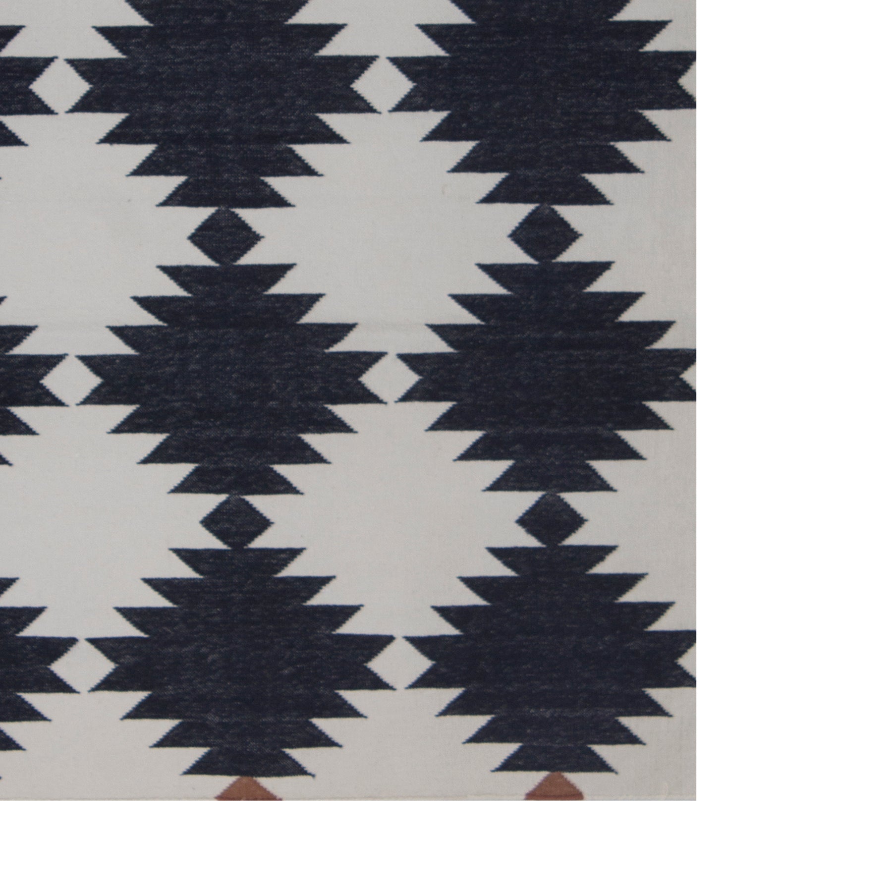 Dazzle Monochrme Rug-Black and White