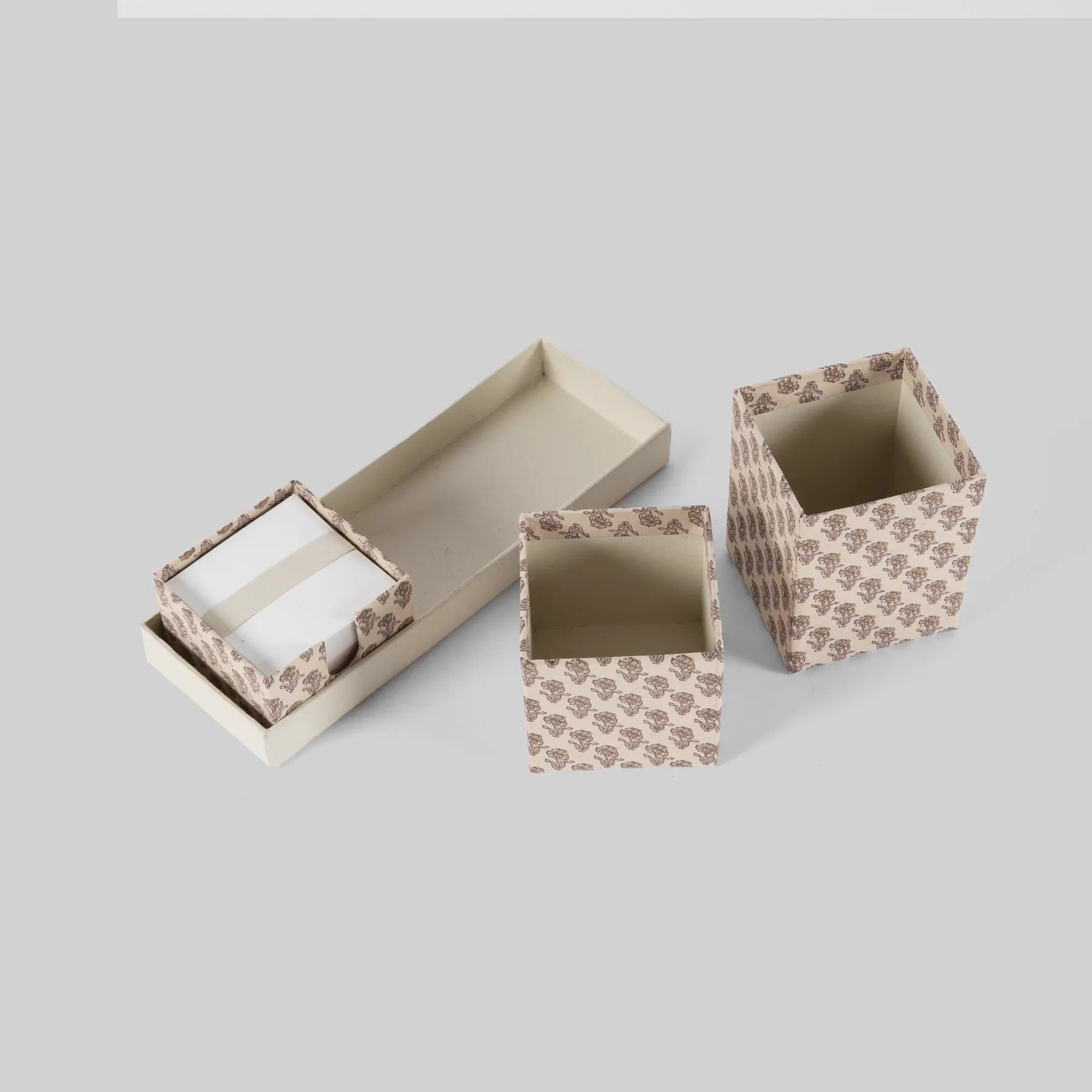 Block Story Buti Beige Small Desk Organiser