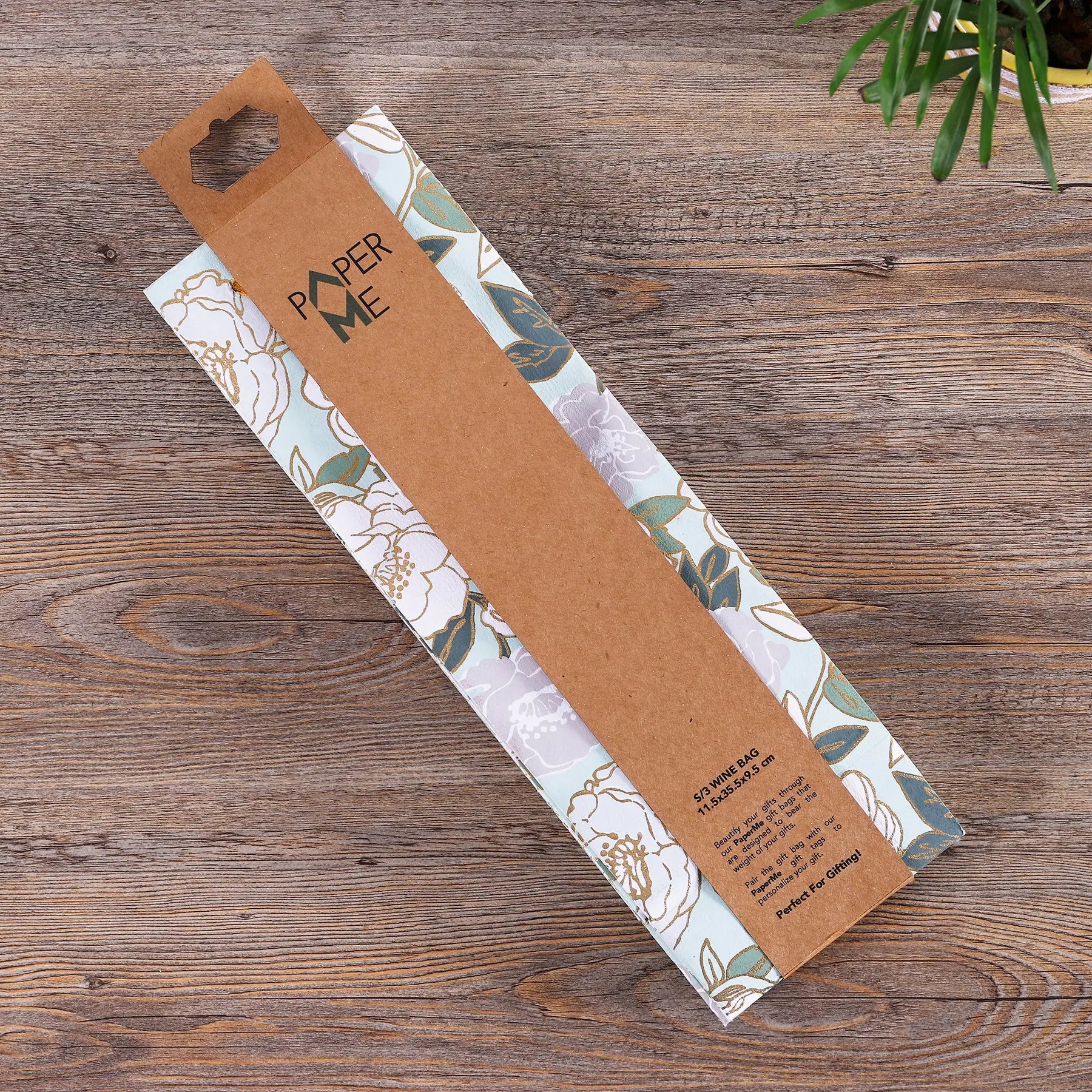 Phool Green & Off White Color Wine Bag Set of 3