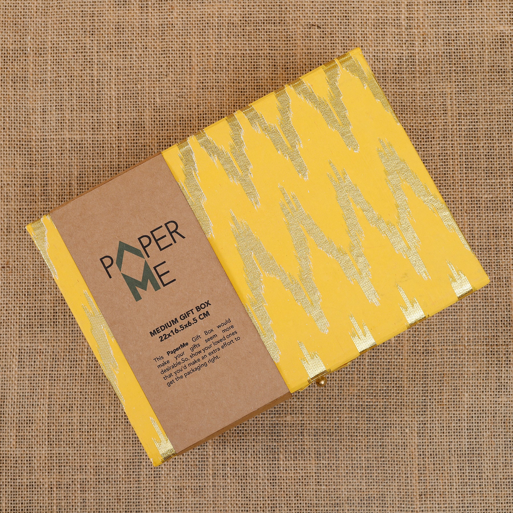 Ikat Yellow Medium Gift Box