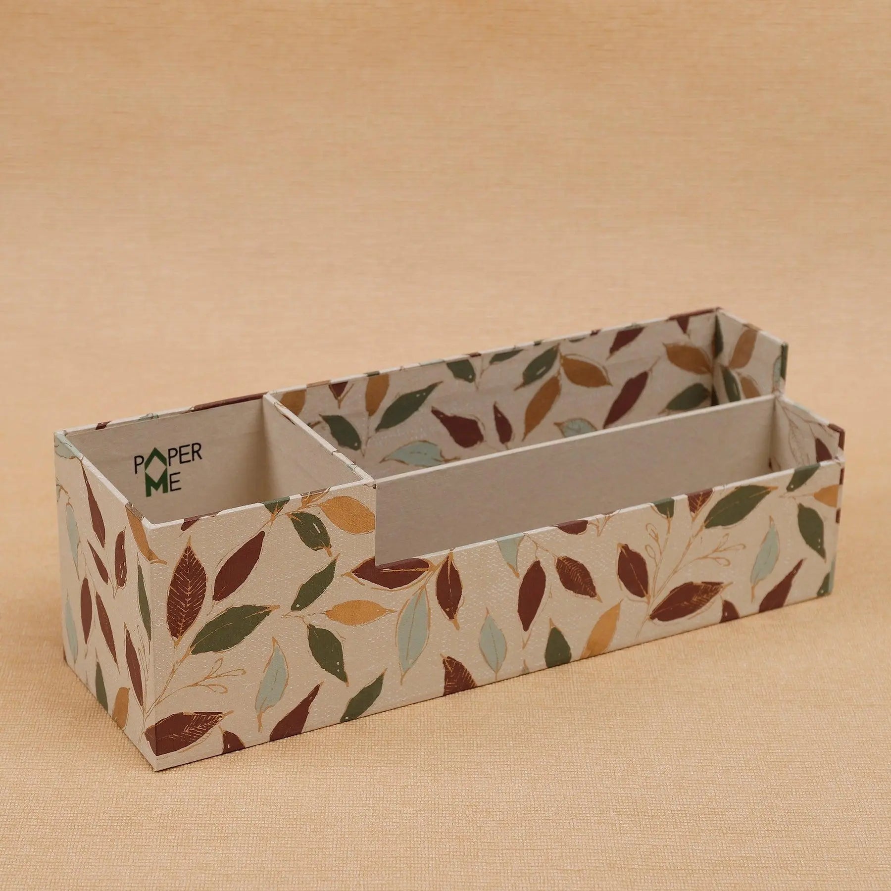 Maati Beige Large Desk Organiser