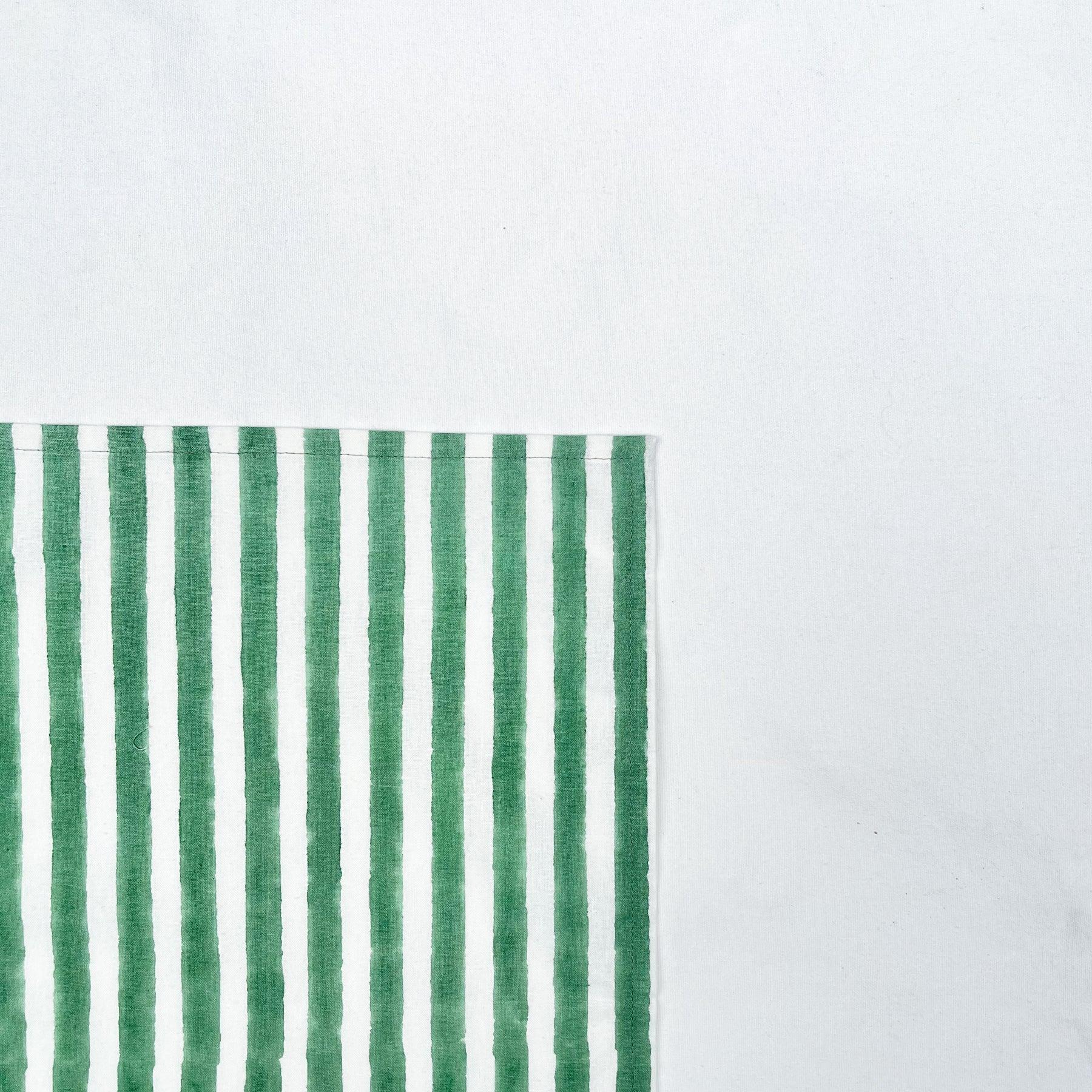 Green Stripe Napkin- Set of 6