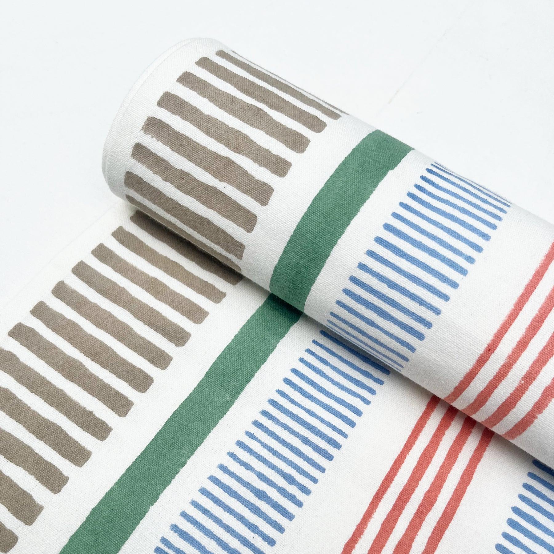 Green-Beige Stripes Runner