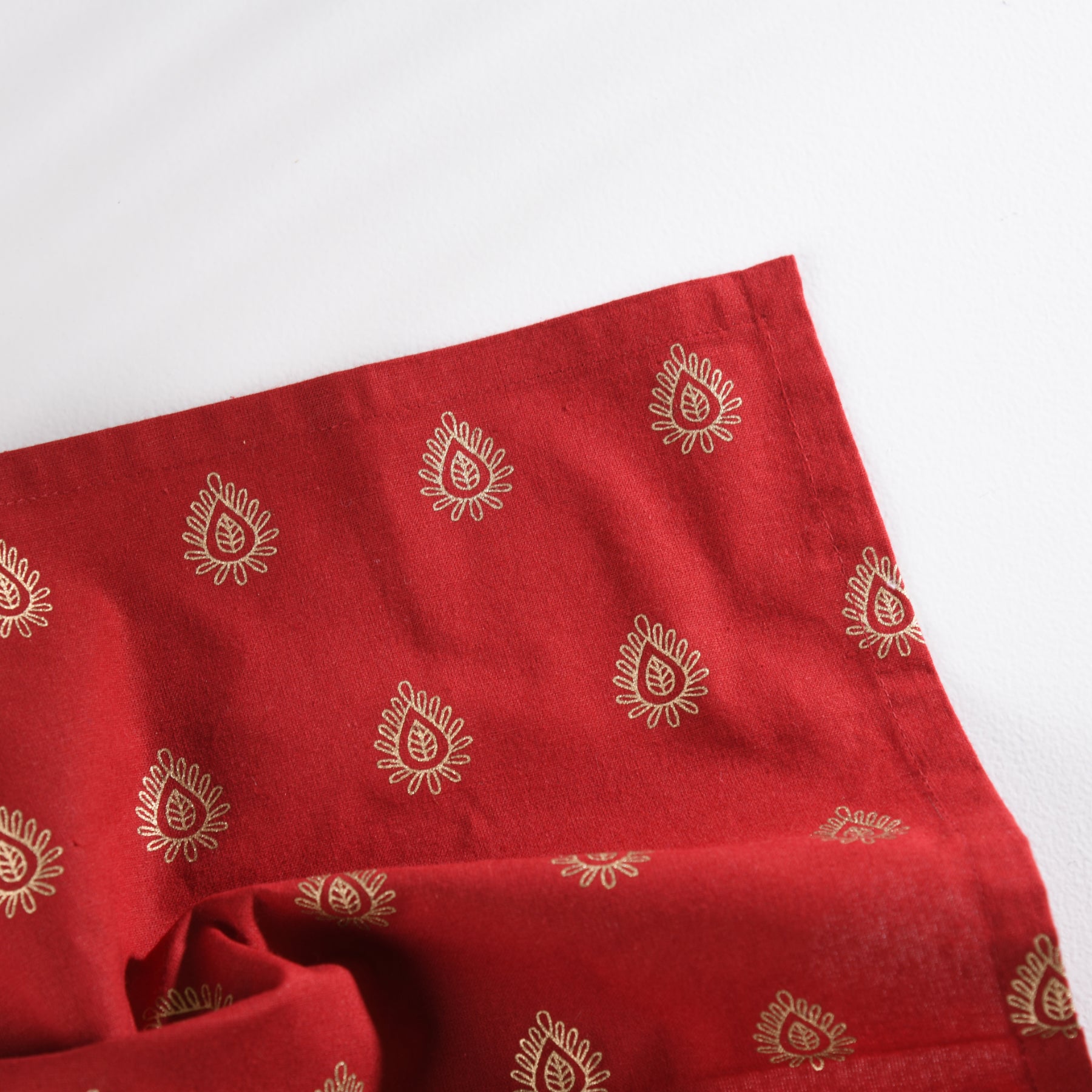 Mandala Maroon-Gold Napkin Set - 6 pieces Ratan Texprocess Pvt. Ltd