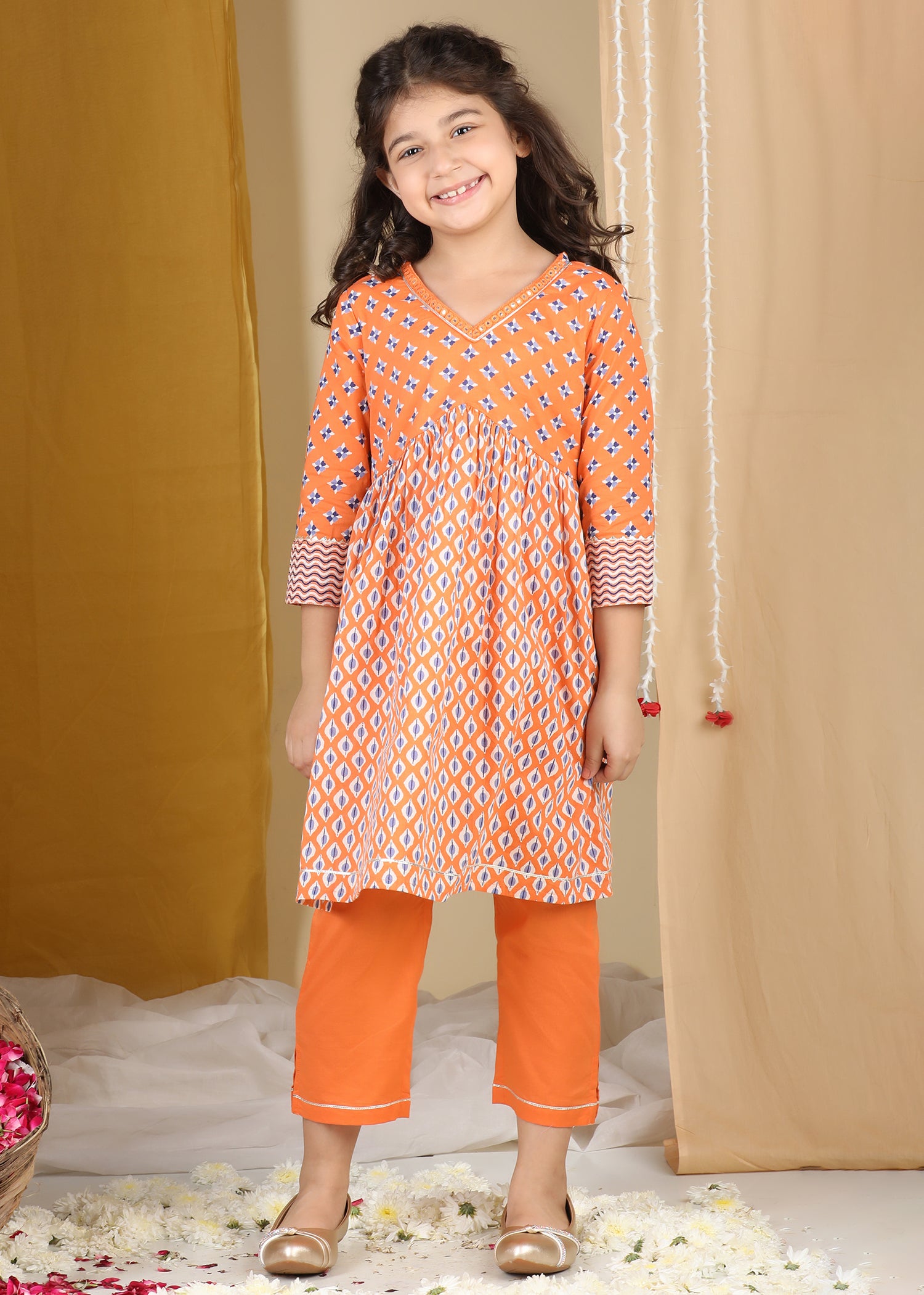 Lil Celebrations Kurta Pant Set Girls (2-12Yrs) Ratan Jaipur