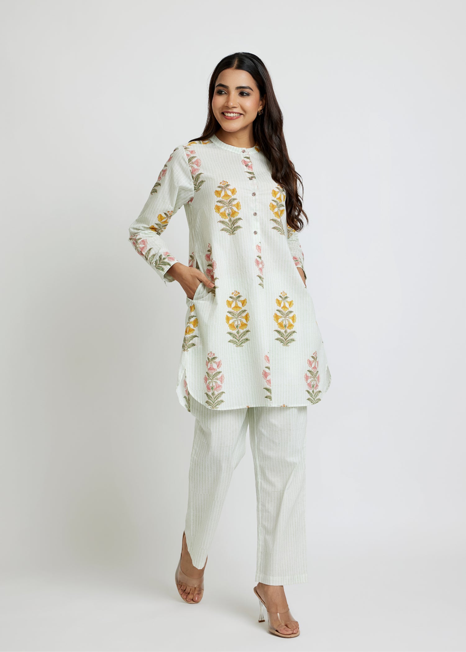 Green Summer Tunic Set Ratan Texprocess Pvt. Ltd