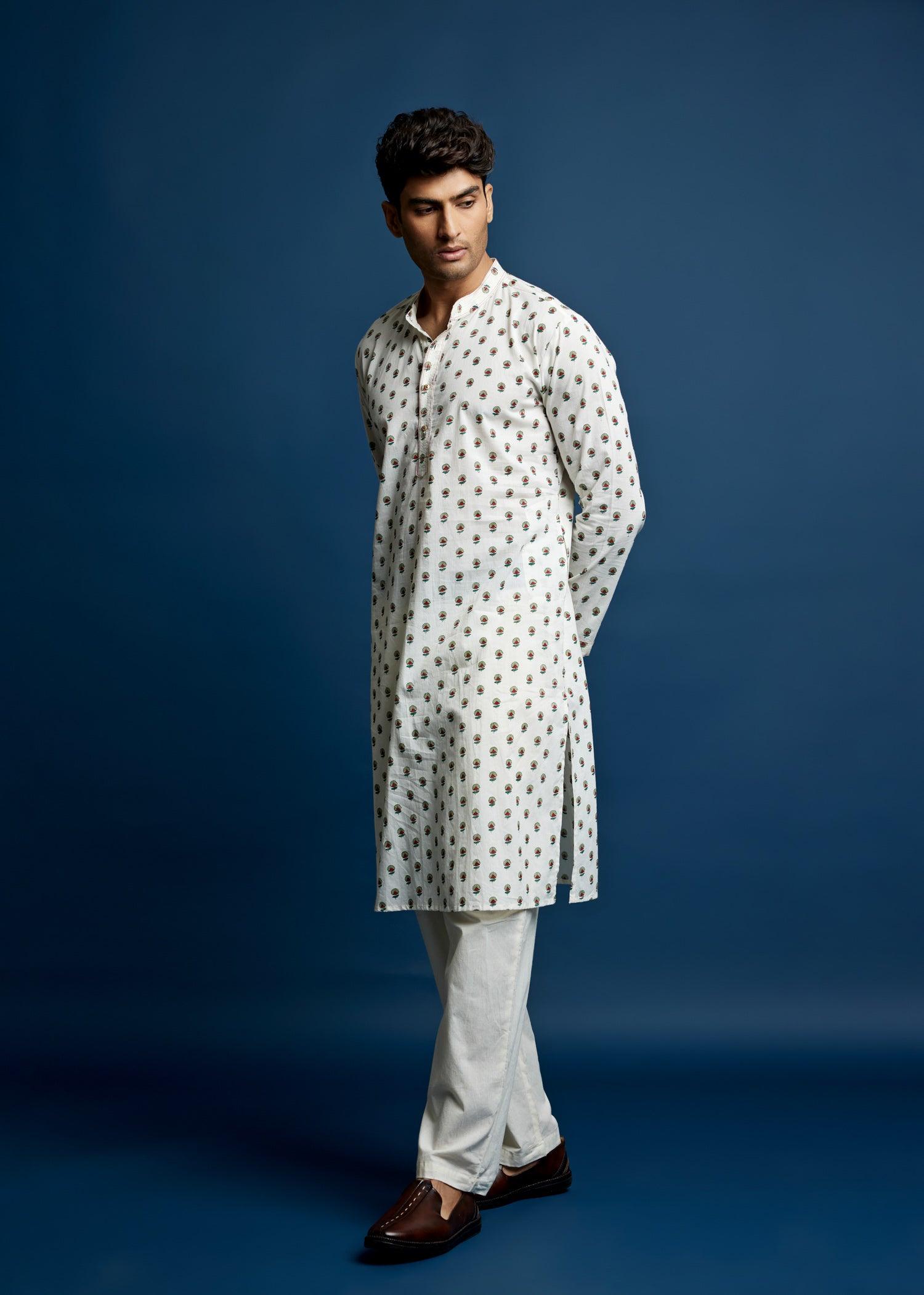 Men's Cotton Kurta Creme Ratan Texprocess Pvt. Ltd