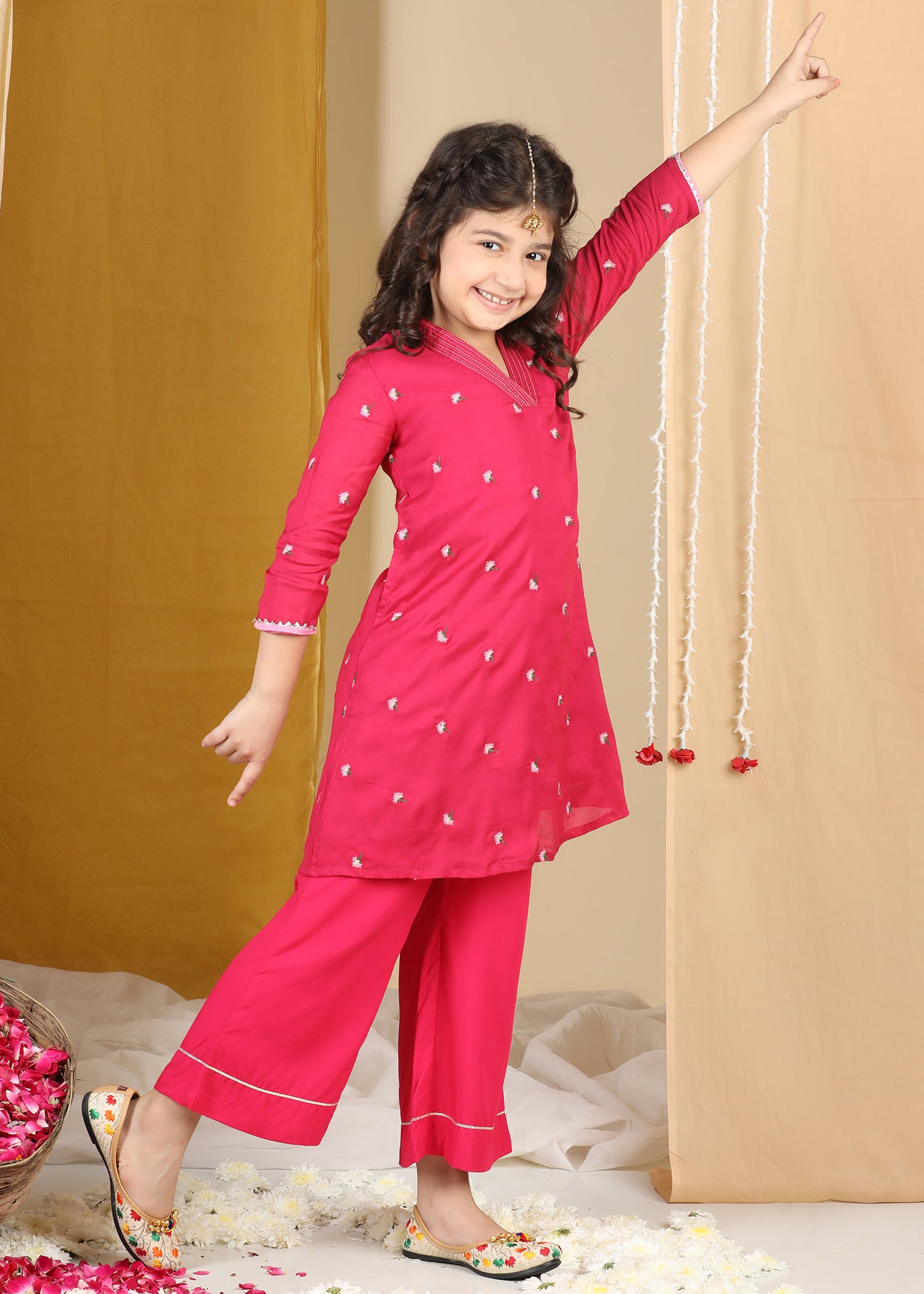 Green Nishi Co-ord Set  Girls (2-12Yrs) (Copy) Ratan Jaipur