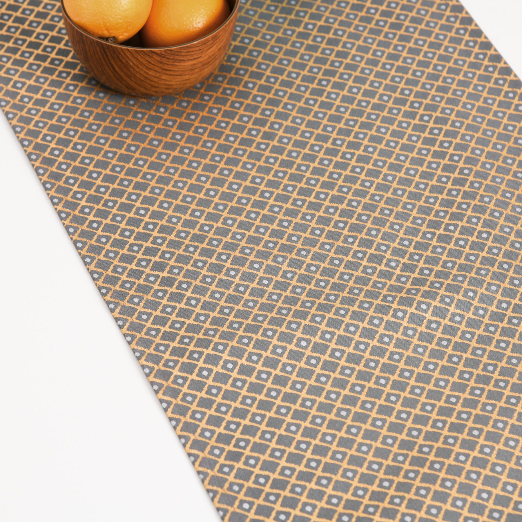 Hazy Diamond Grey-Gold Runner Ratan Texprocess Pvt. Ltd