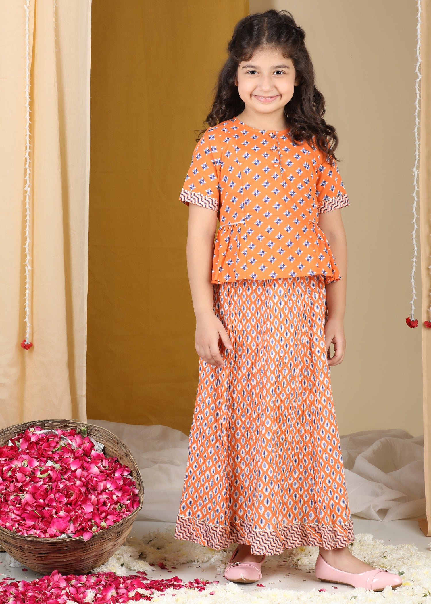 Lil Celebrations Skirt & Top Set Girls (2-12Yrs) Ratan Jaipur