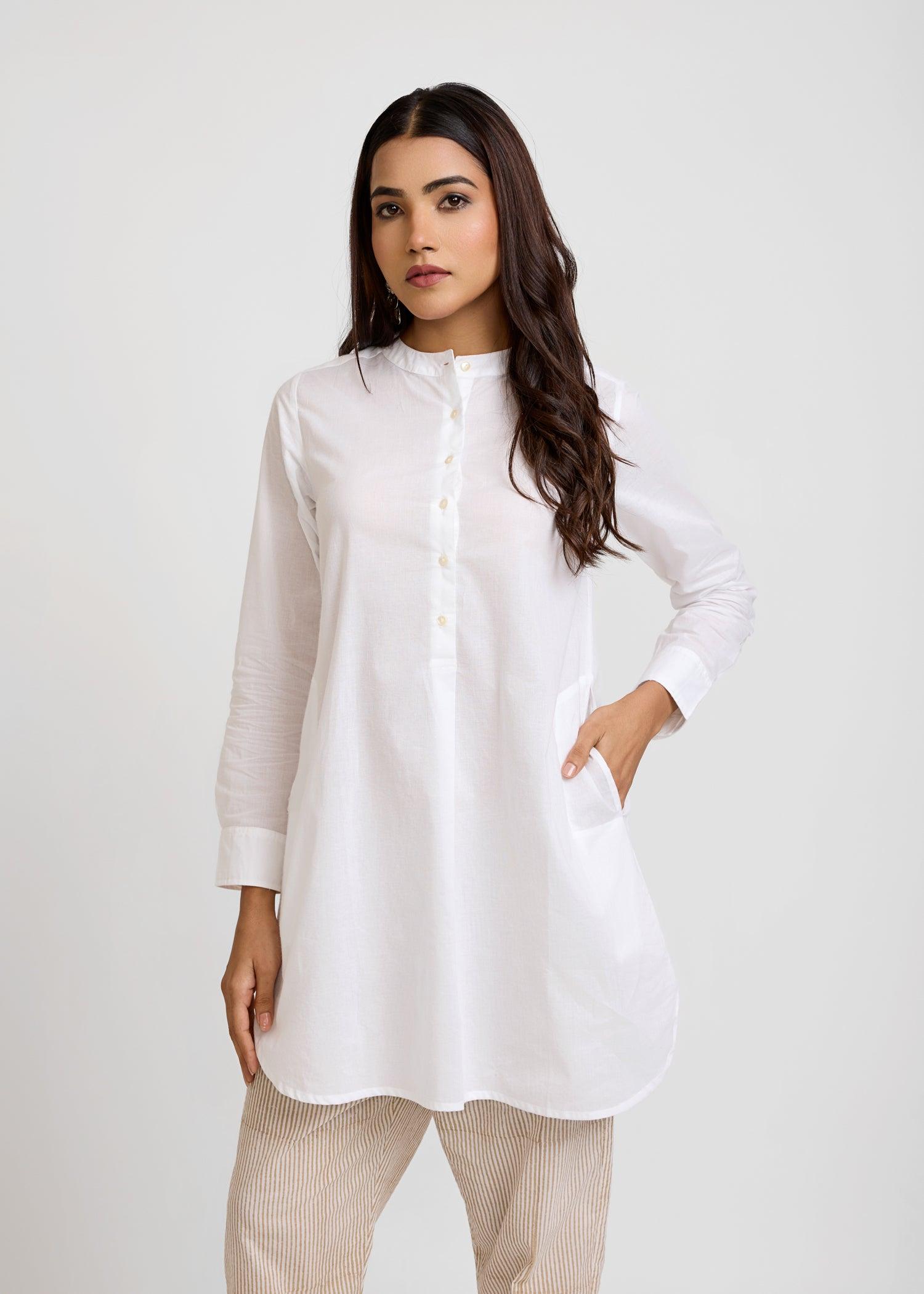 White Summer Tunic Ratan Jaipur