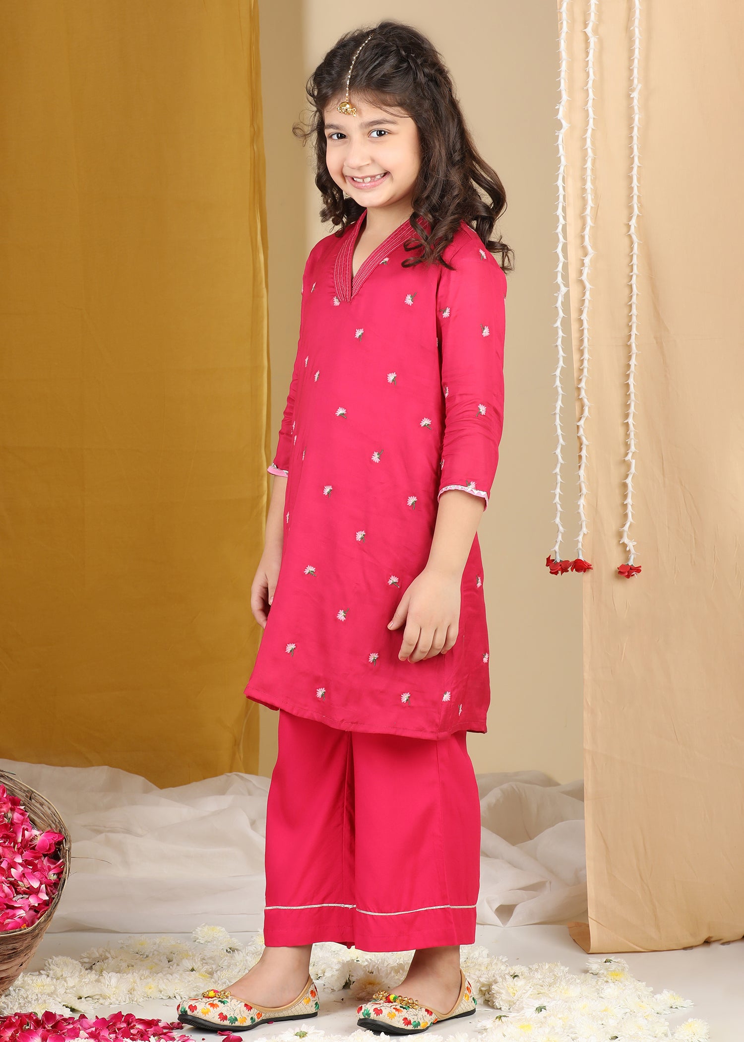 Green Nishi Co-ord Set  Girls (2-12Yrs) (Copy) Ratan Jaipur