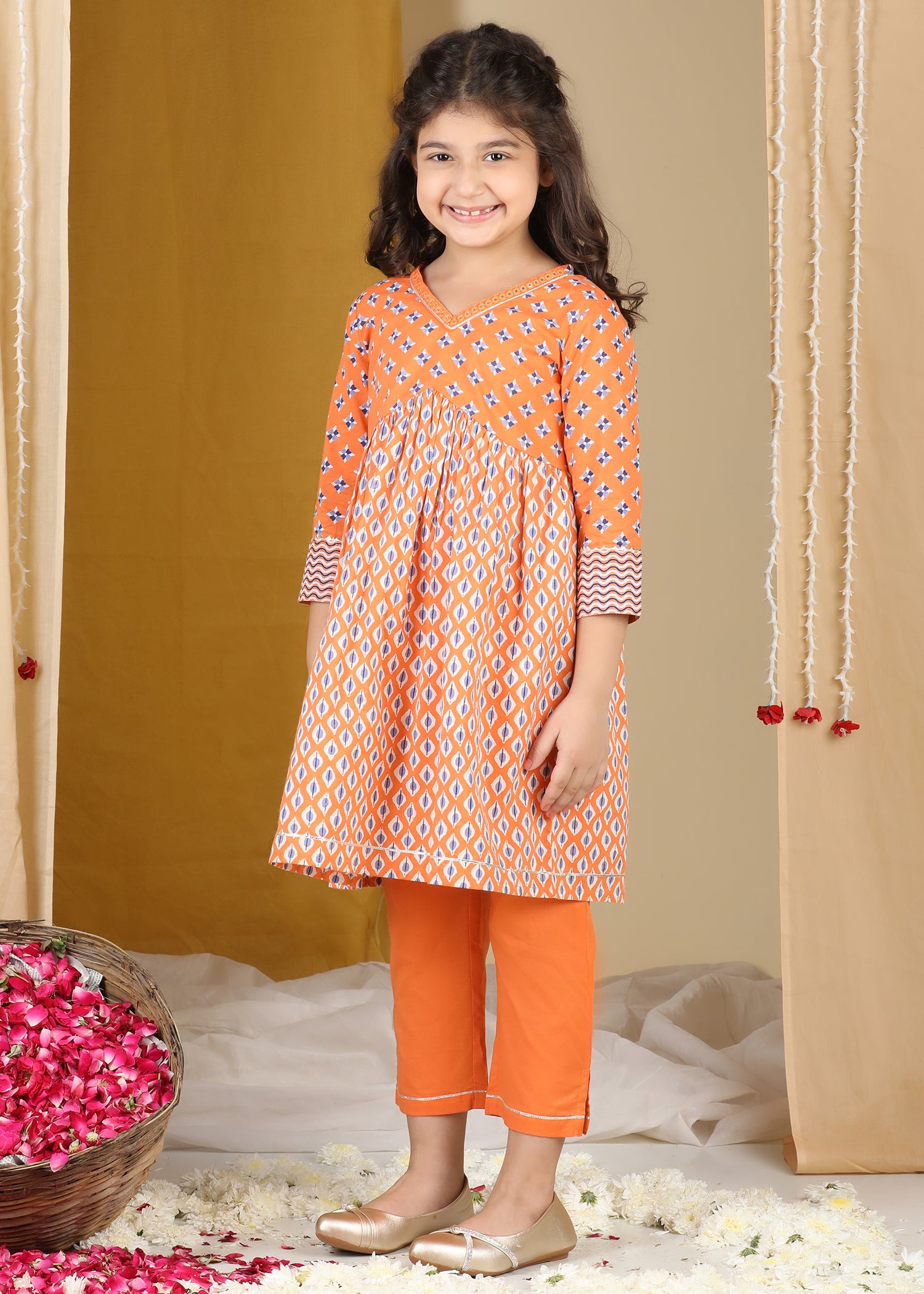 Lil Celebrations Kurta Pant Set Girls (2-12Yrs) Ratan Jaipur