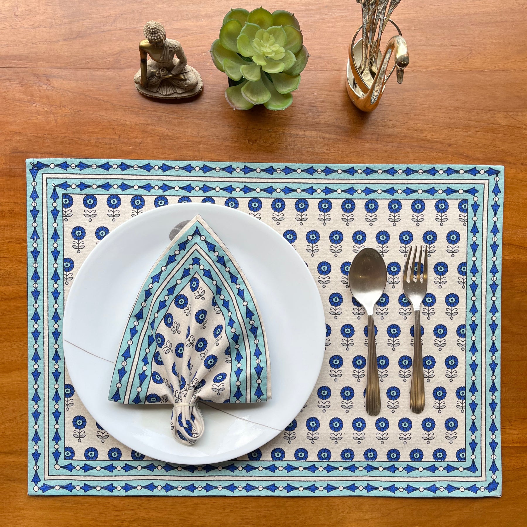 Blue Buti Napkin- Set of 6